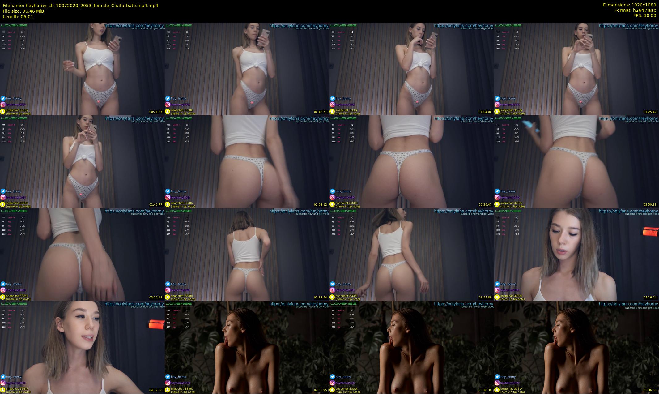 heyhorny_cb — 7 minute Chaturbate couple cam show recording, 1080p, Jul 10, 2020