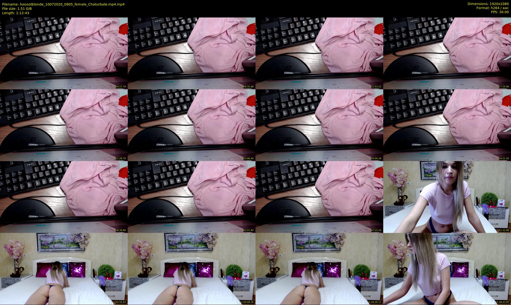 hooootblonde — 73 minute Chaturbate female cam show recording, 1080p, Jul 10, 2020