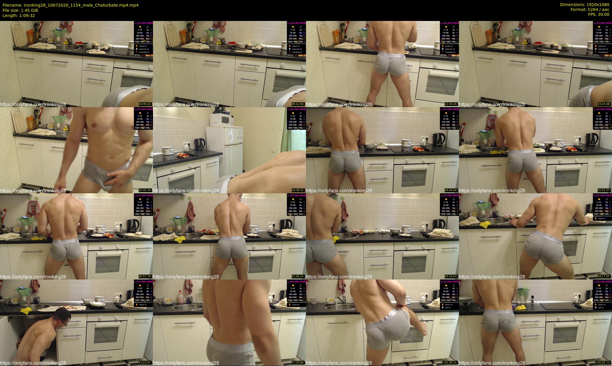 ironking28 — 70 minute Chaturbate male cam show recording, 1080p, Jul 10, 2020