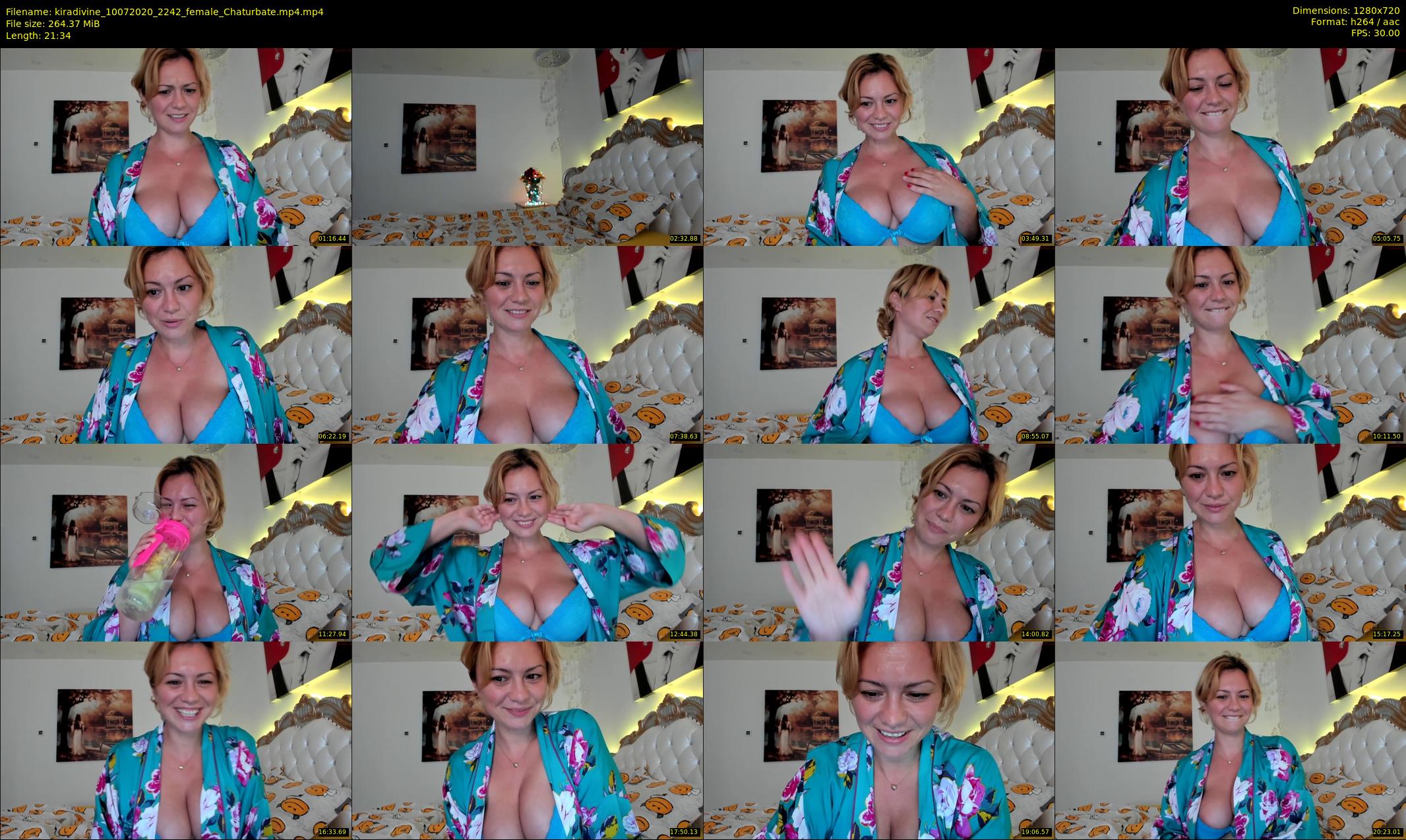 kiradivine — 22 minute Chaturbate female cam show recording, 720p, Jul 10, 2020
