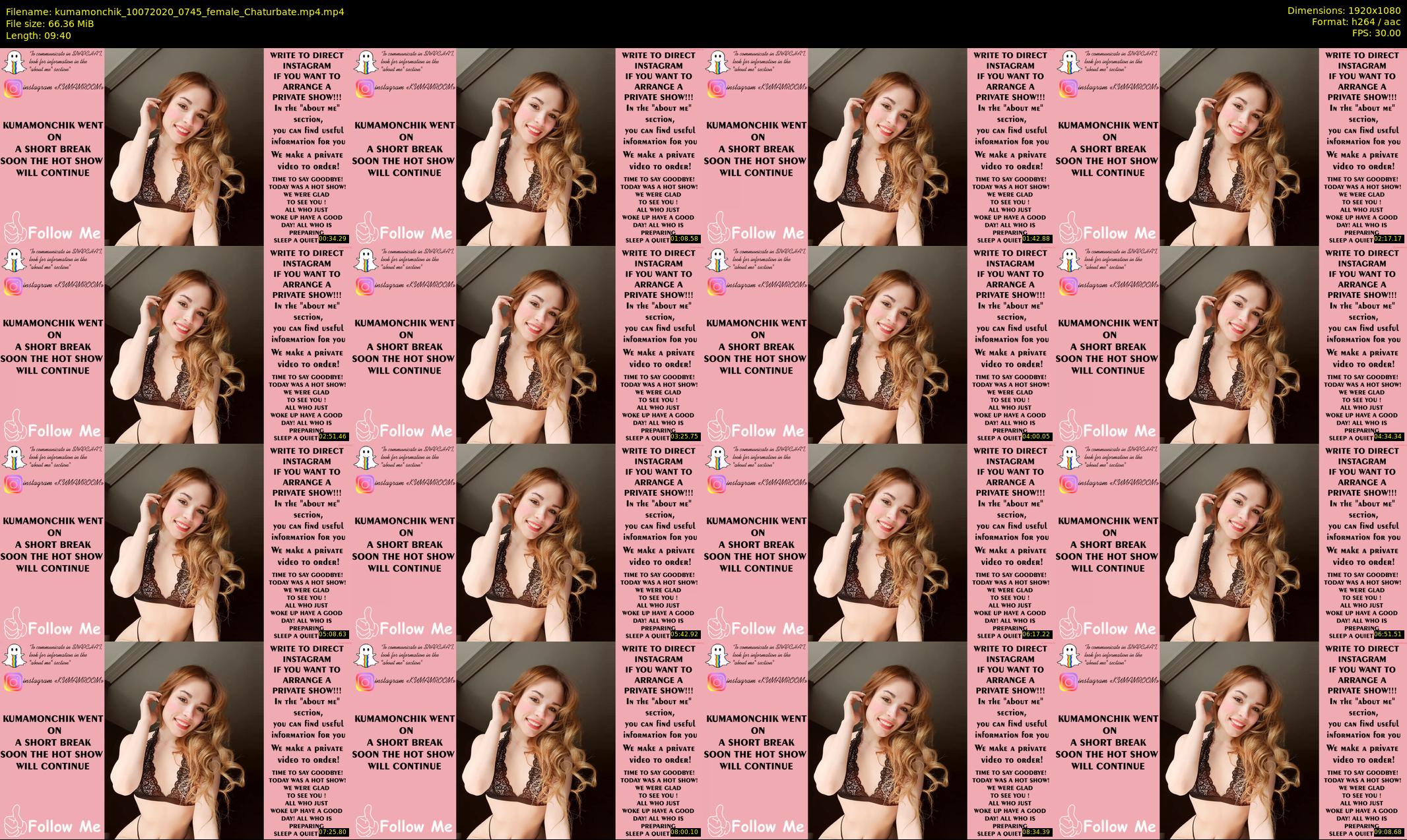 kumamonchik — 10 minute Chaturbate couple cam show recording, 1080p, Jul 10, 2020