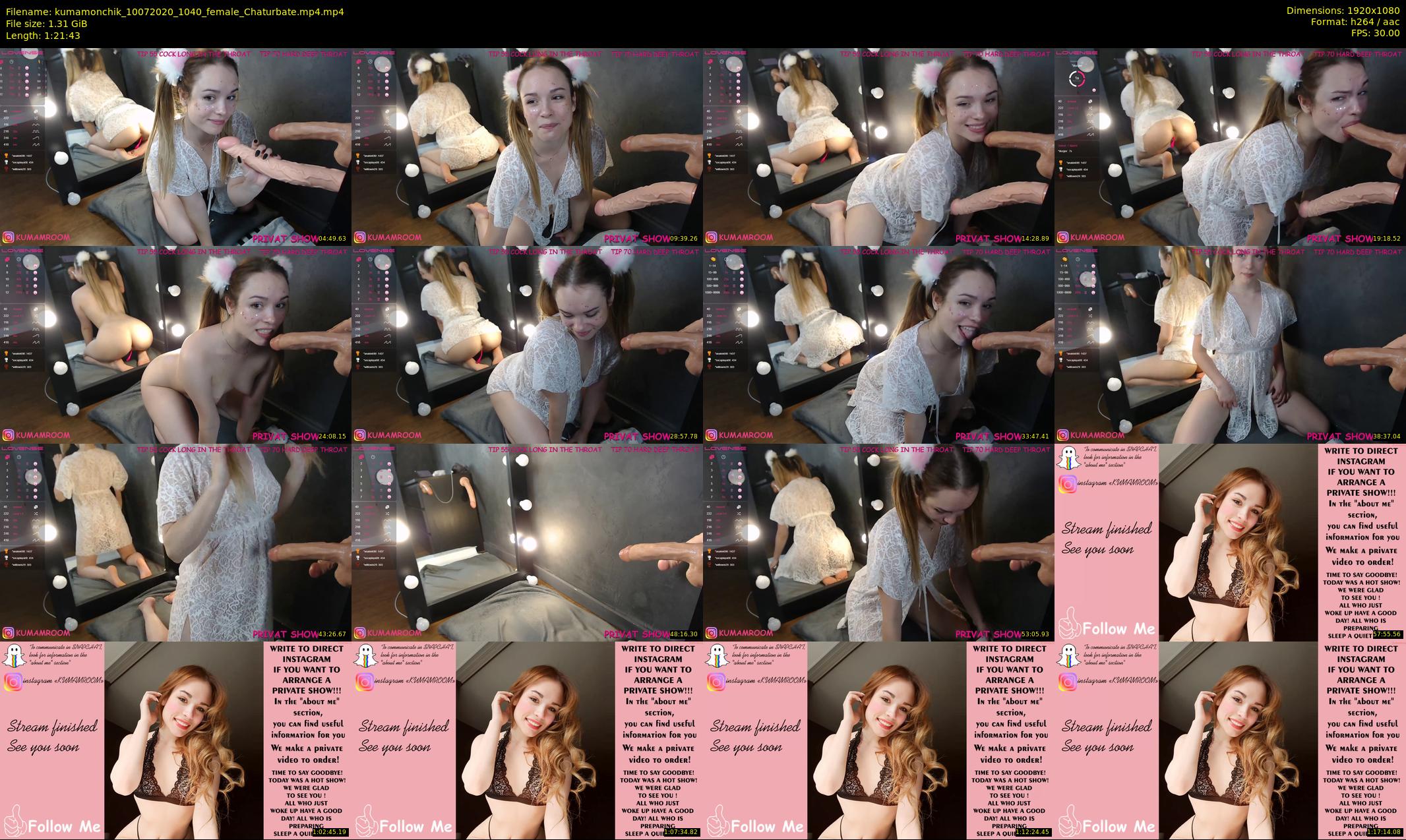 kumamonchik — 82 minute Chaturbate couple cam show recording, 1080p, Jul 10, 2020