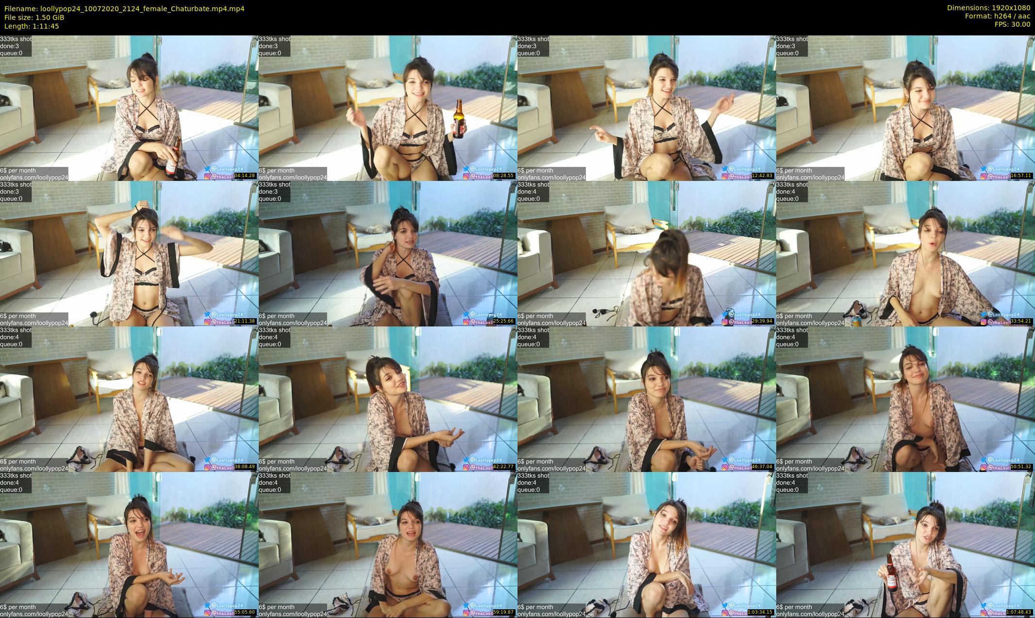 loollypop24 — 72 minute Chaturbate female cam show recording, 1080p, Jul 10, 2020
