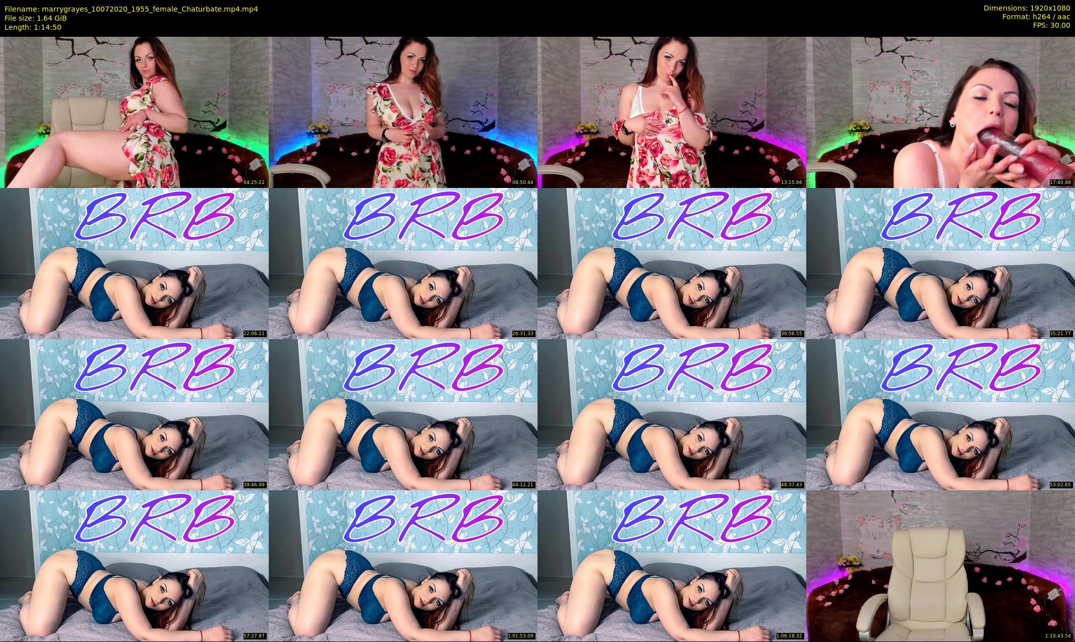 marrygrayes — 75 minute Chaturbate female cam show recording, 1080p, Jul 10, 2020