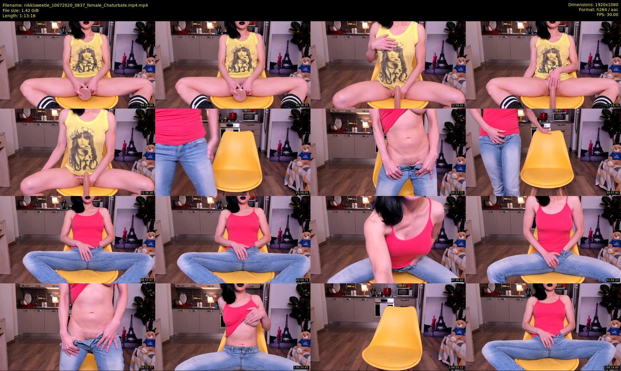 nikkisweetie — 74 minute Chaturbate female cam show recording, 1080p, Jul 10, 2020