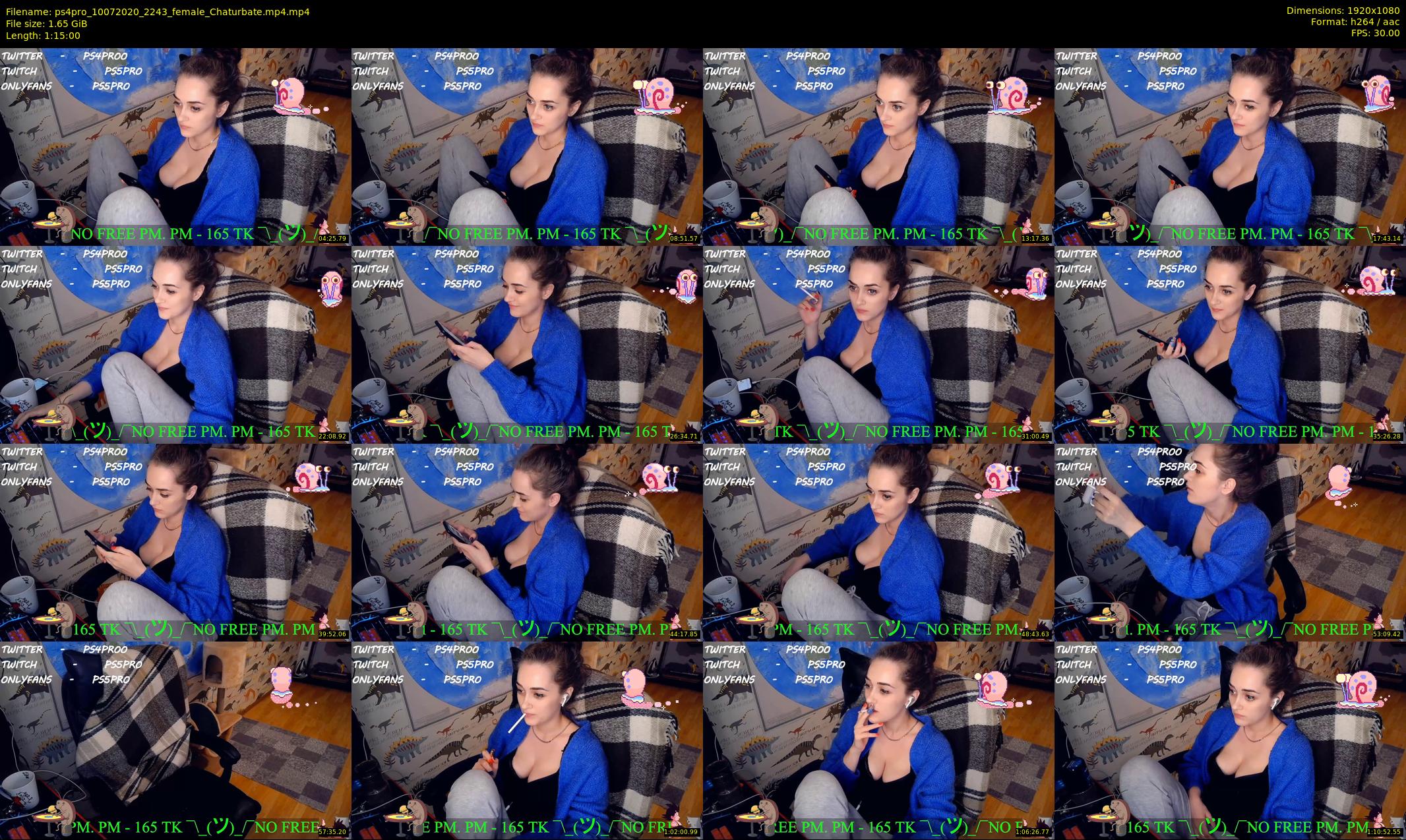 ps4pro — 75 minute Chaturbate female cam show recording, 1080p, Jul 10, 2020