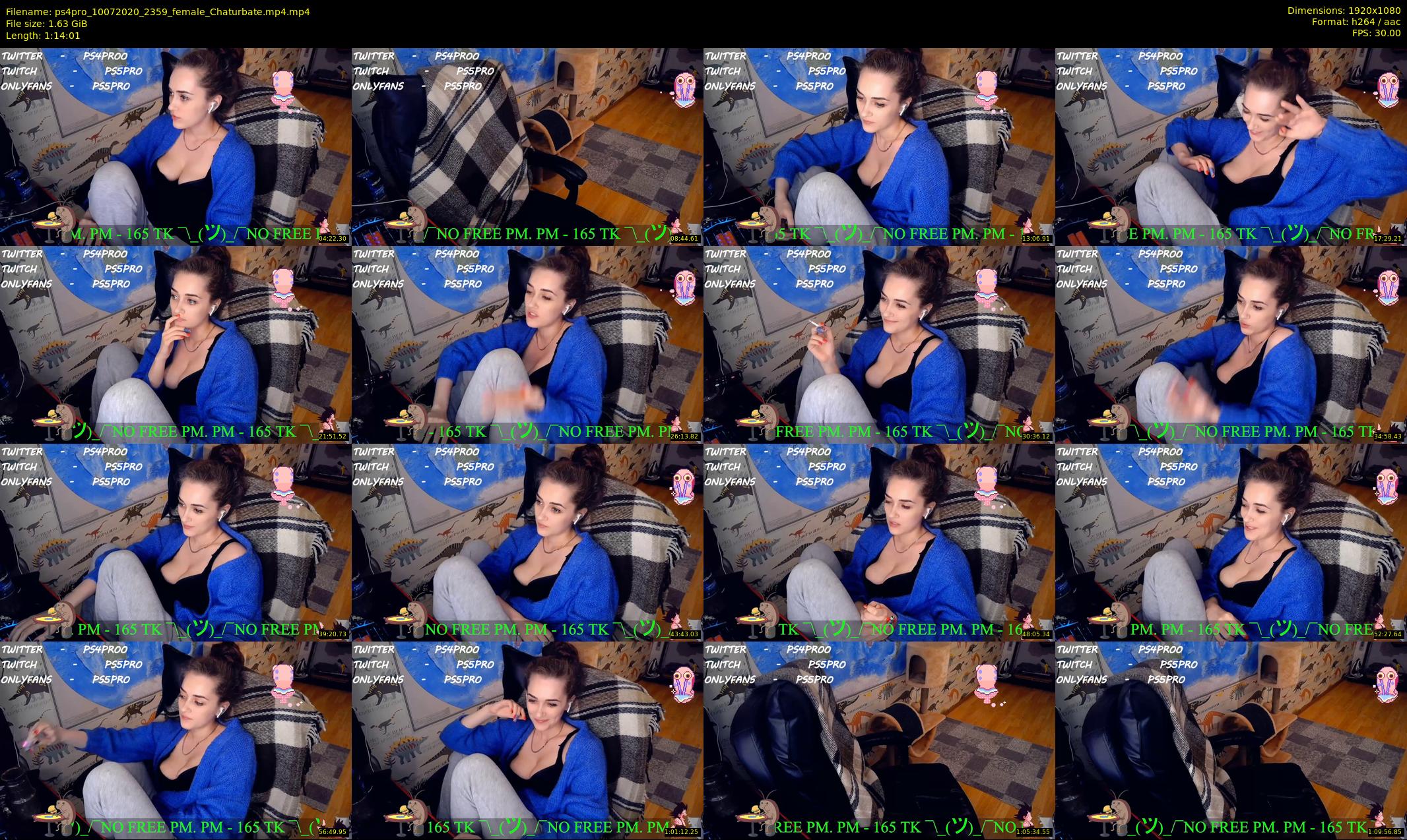 ps4pro — 75 minute Chaturbate female cam show recording, 1080p, Jul 10, 2020