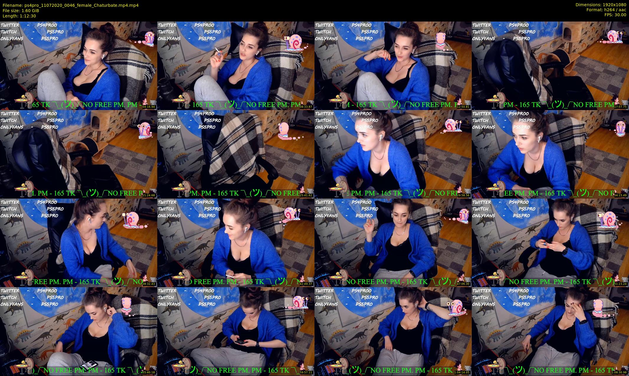 ps4pro — 73 minute Chaturbate female cam show recording, 1080p, Jul 11, 2020