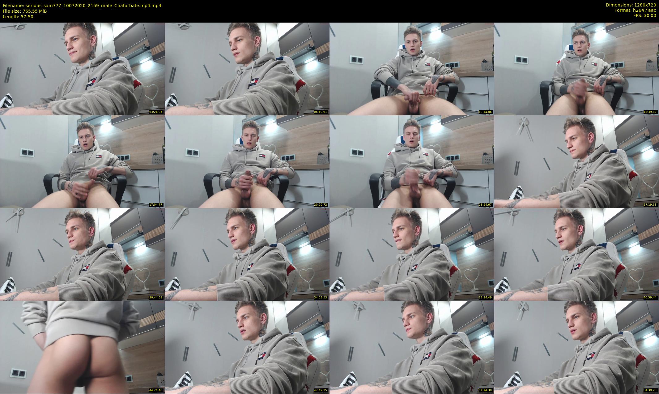 serious_sam777 — 58 minute Chaturbate male cam show recording, 720p, Jul 10, 2020