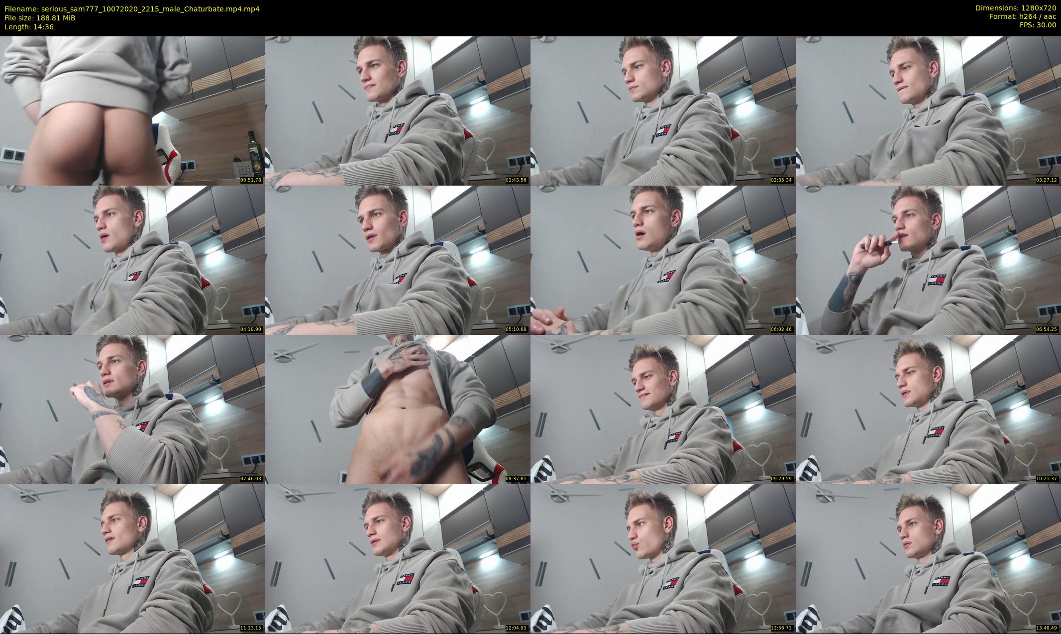 serious_sam777 — 15 minute Chaturbate male cam show recording, 720p, Jul 10, 2020
