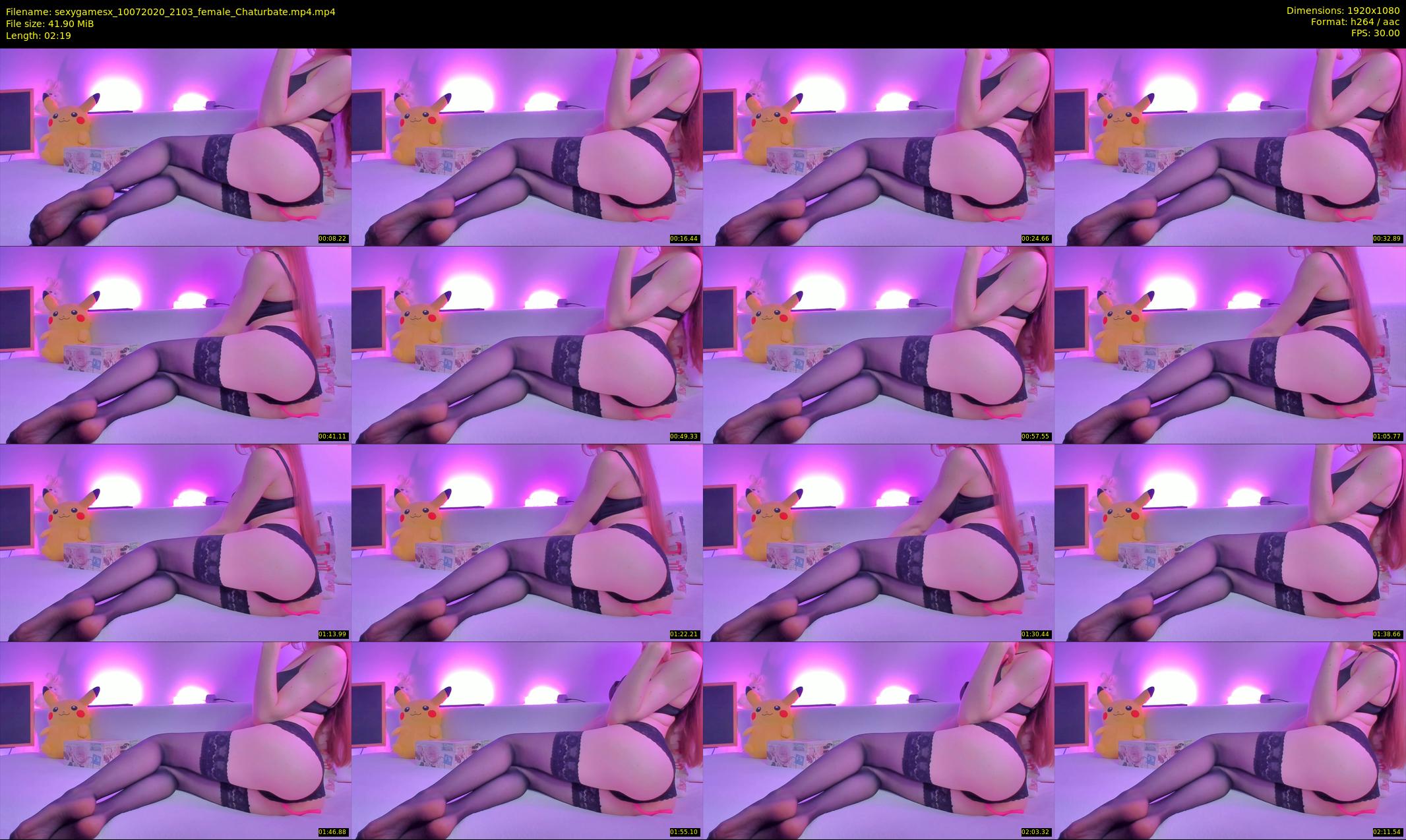 sexygamesx — 3 minute Chaturbate female cam show recording, 1080p, Jul 10, 2020