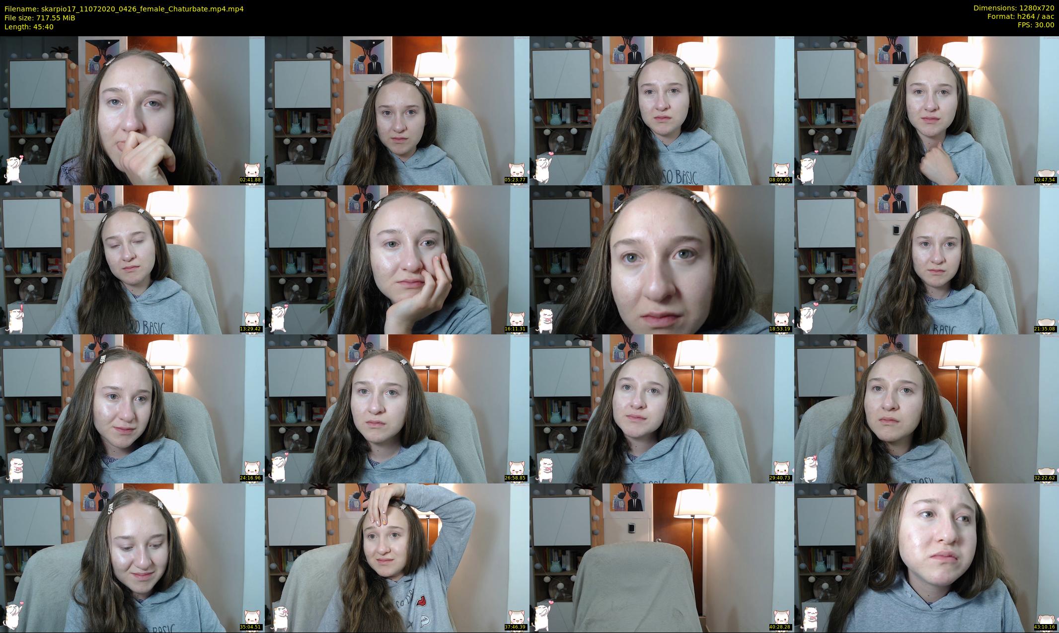 skarpio17 — 46 minute Chaturbate female cam show recording, 720p, Jul 11, 2020