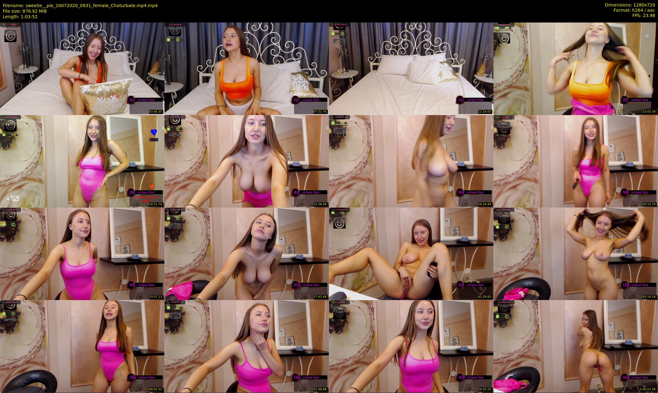 sweetie__pie — 64 minute Chaturbate female cam show recording, 720p, Jul 10, 2020