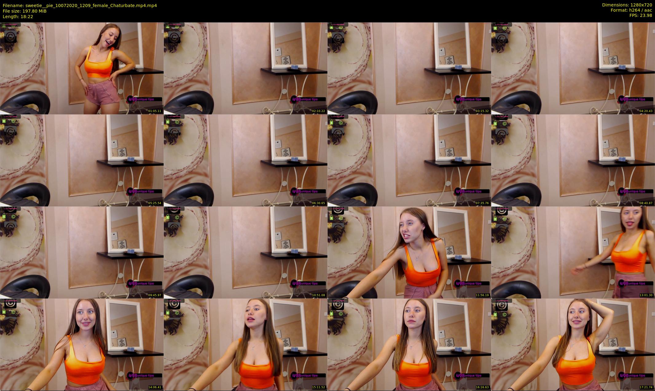 sweetie__pie — 19 minute Chaturbate female cam show recording, 720p, Jul 10, 2020
