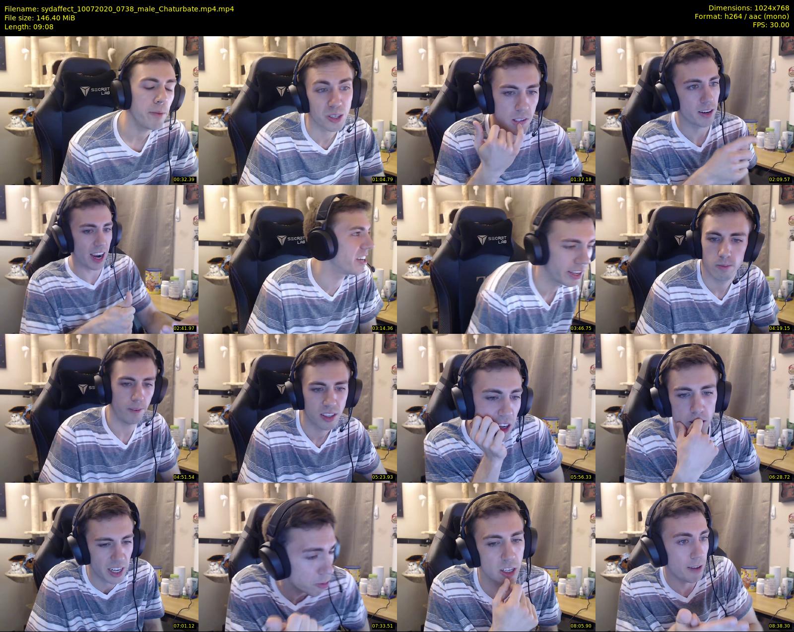 sydaffect — 10 minute Chaturbate male cam show recording, 720p, Jul 10, 2020