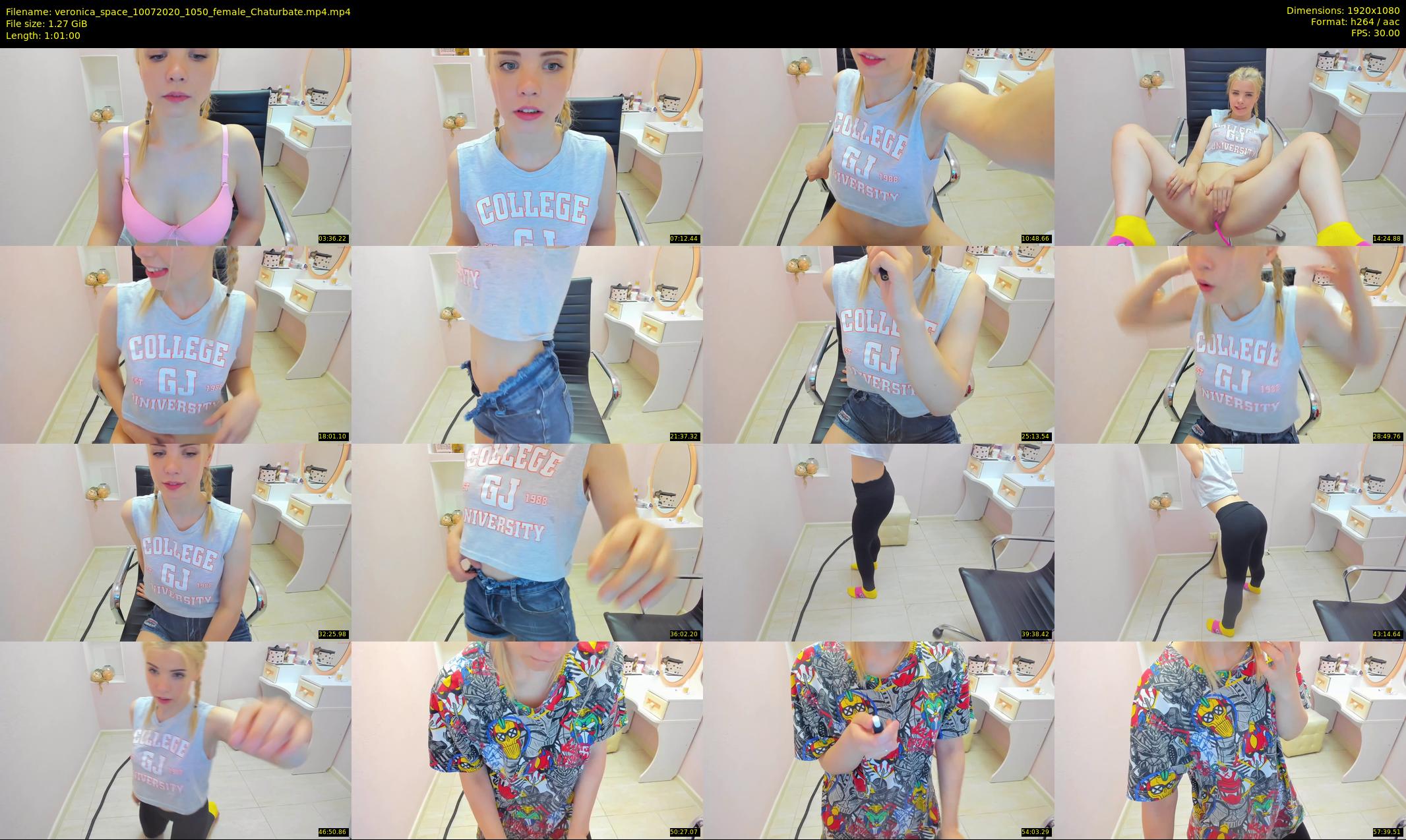 veronica_space — 61 minute Chaturbate female cam show recording, 1080p, Jul 10, 2020