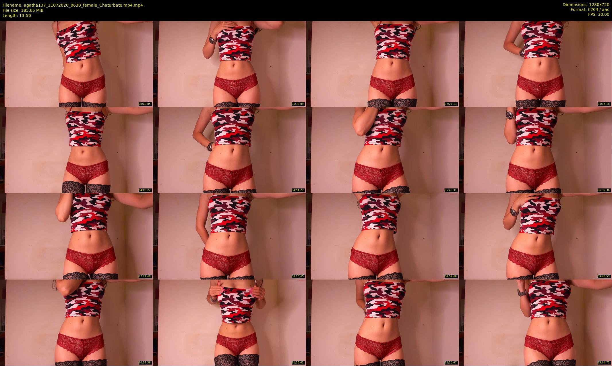 agatha137 — 14 minute Chaturbate female cam show recording, 720p, Jul 11, 2020