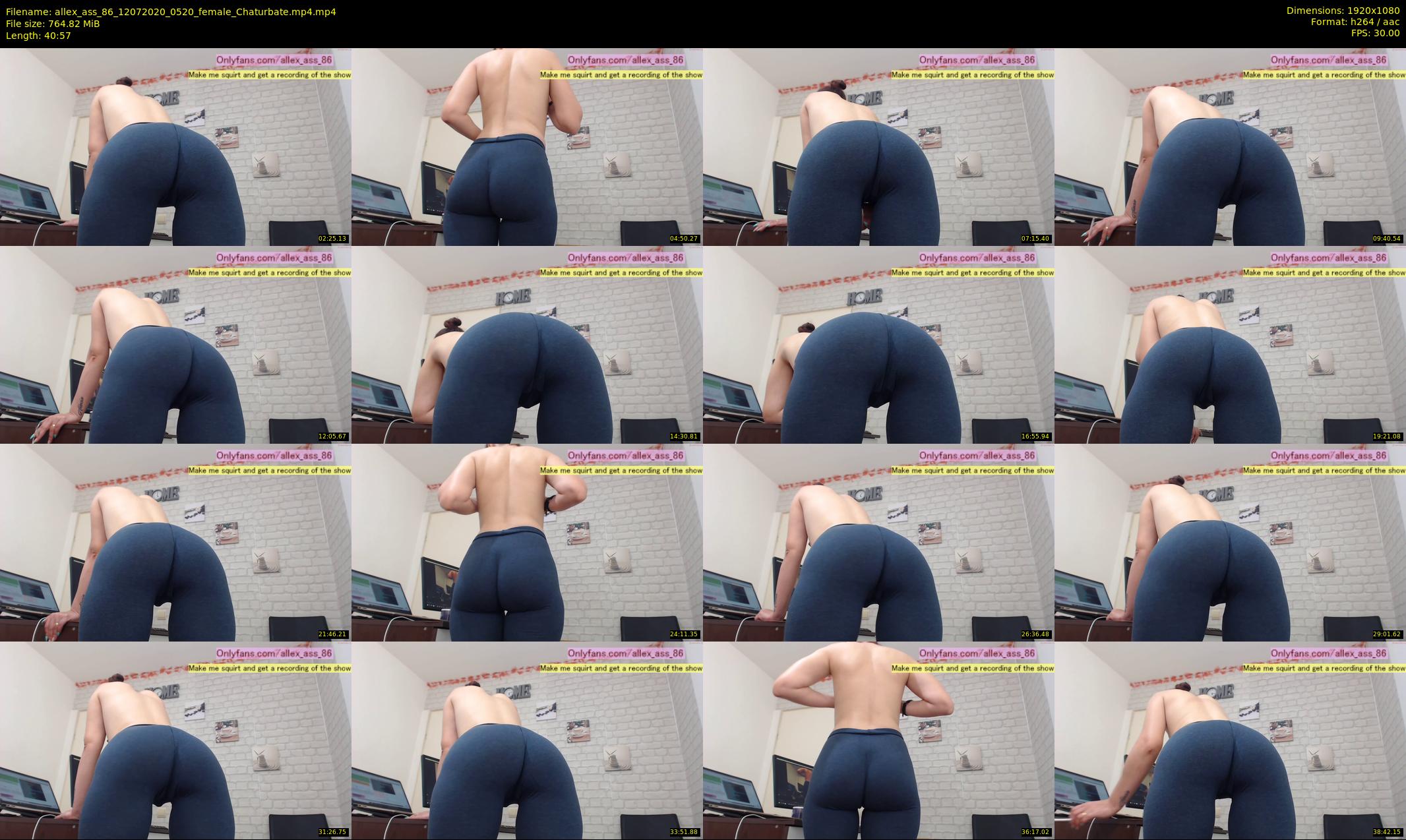 allex_ass_86 — 41 minute Chaturbate female cam show recording, 1080p, Jul 12, 2020