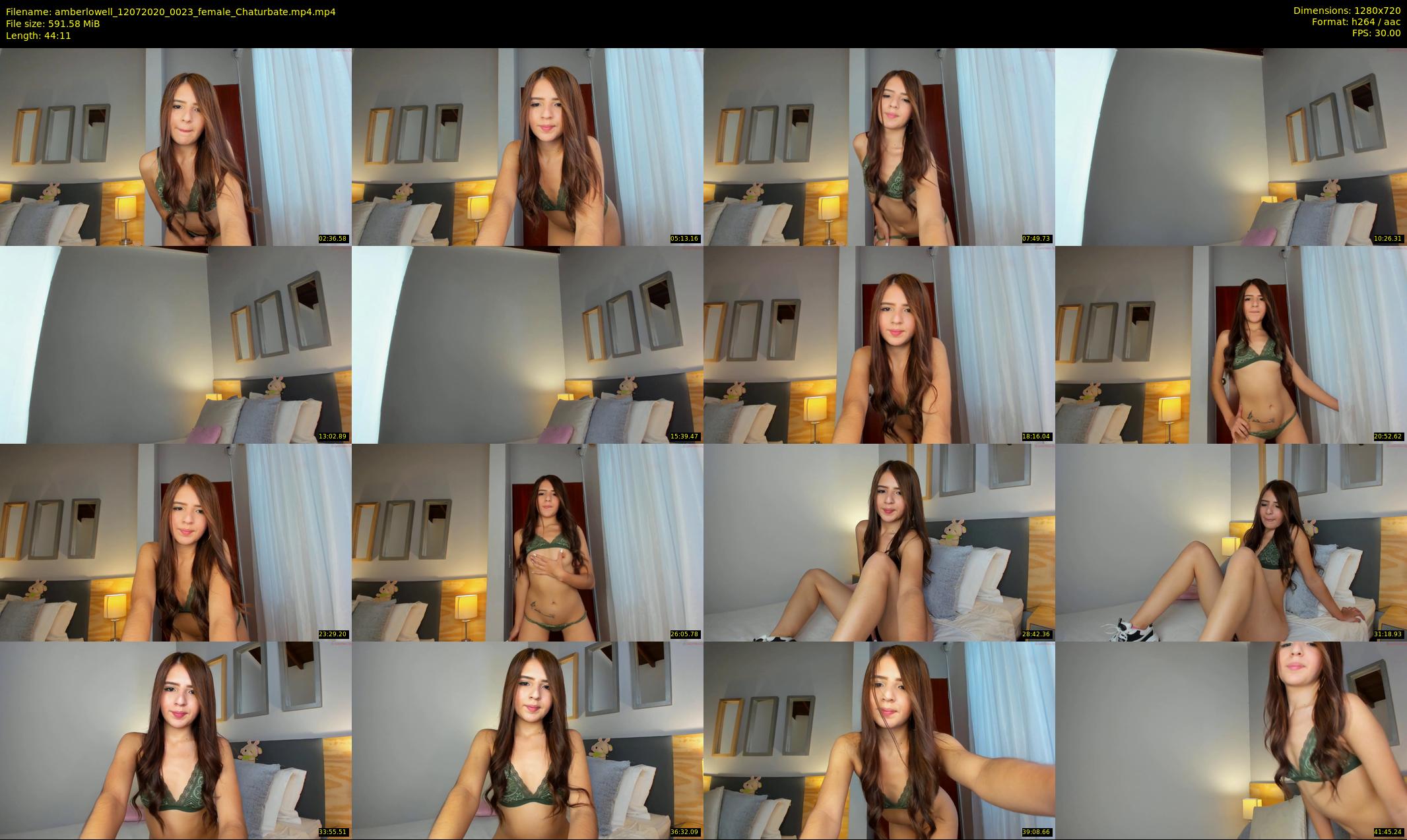 amberlowell — 45 minute Chaturbate female cam show recording, 720p, Jul 12, 2020