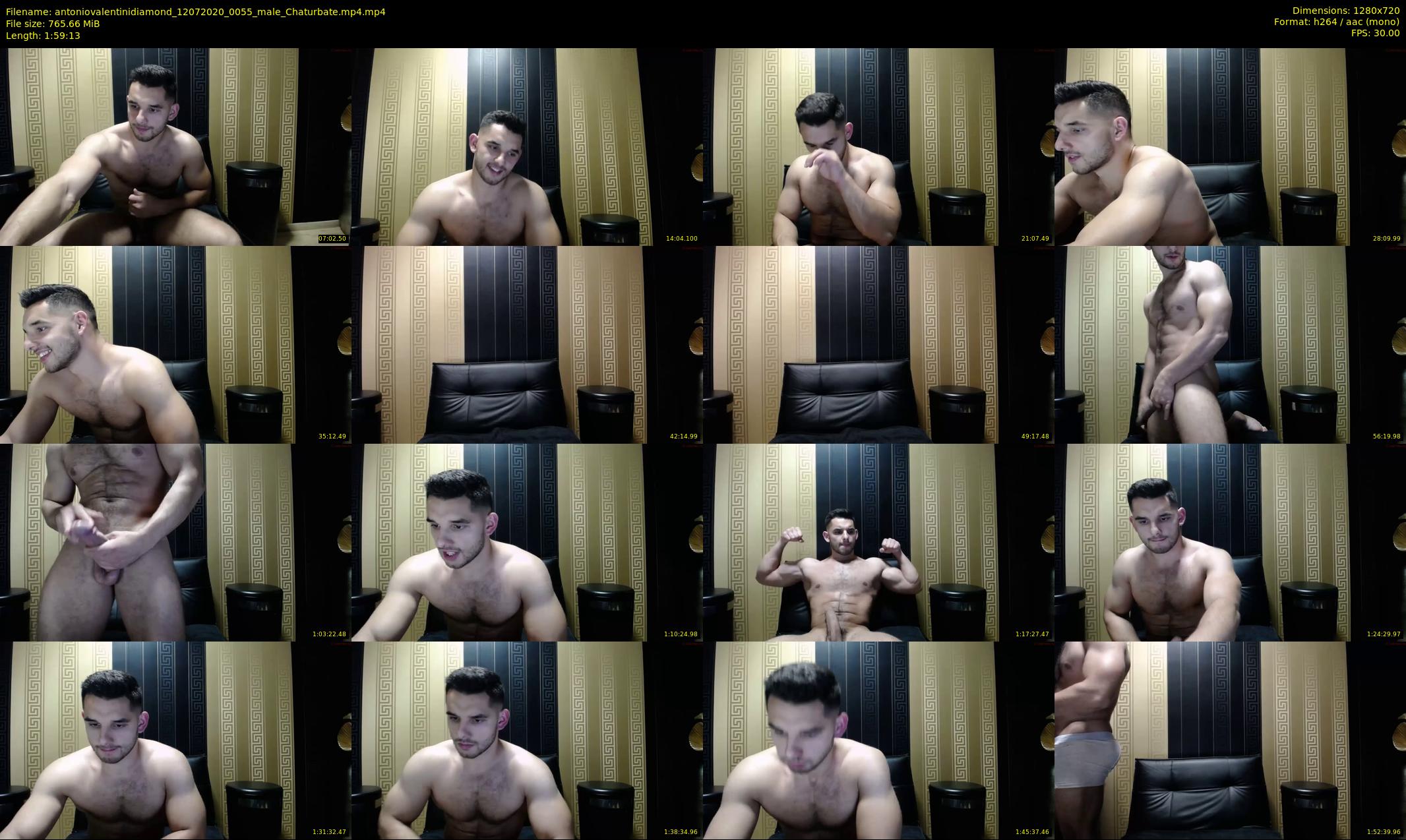 antoniovalentinidiamond — 120 minute Chaturbate male cam show recording, 720p, Jul 12, 2020