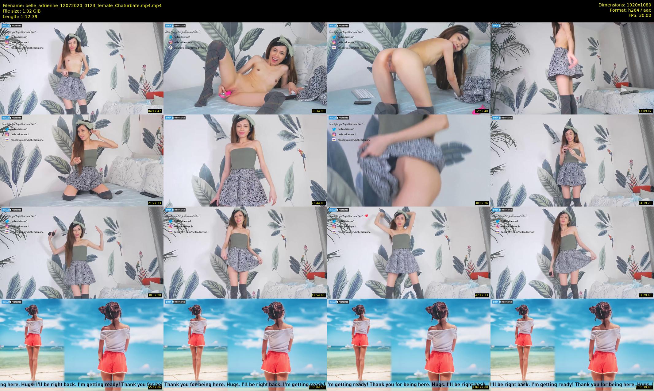 belle_adrienne — 73 minute Chaturbate couple cam show recording, 1080p, Jul 12, 2020