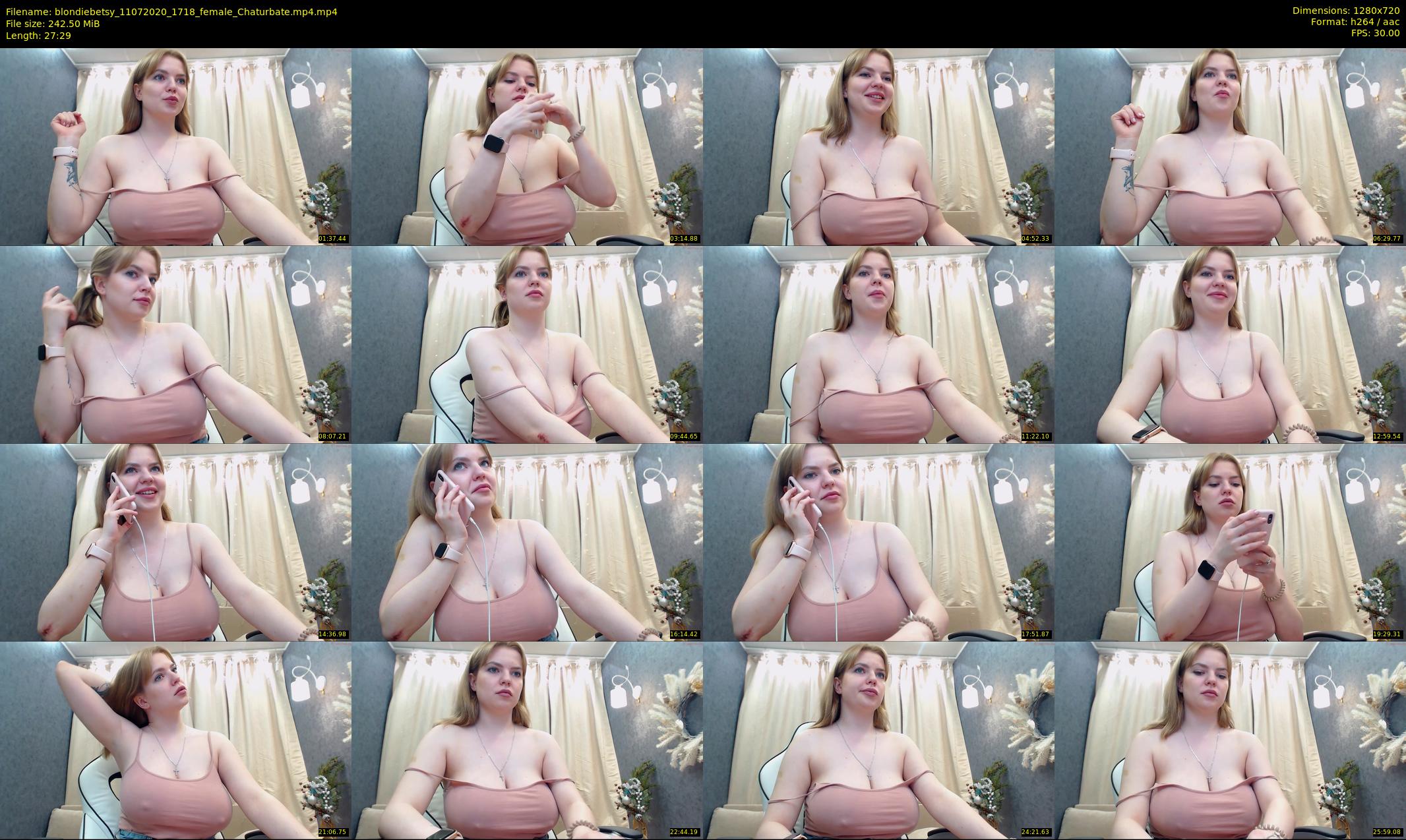 blondiebetsy — 28 minute Chaturbate female cam show recording, 720p, Jul 11, 2020