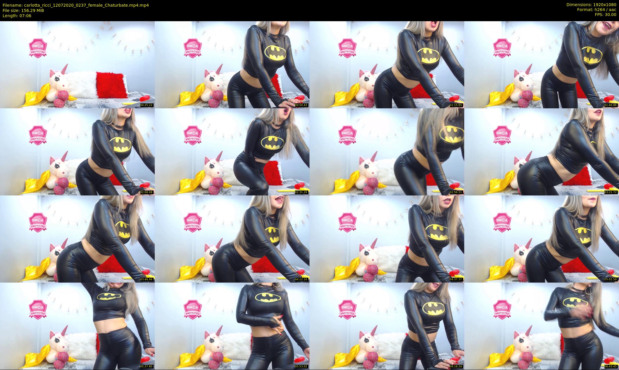 carlotta_ricci — 8 minute Chaturbate female cam show recording, 1080p, Jul 12, 2020