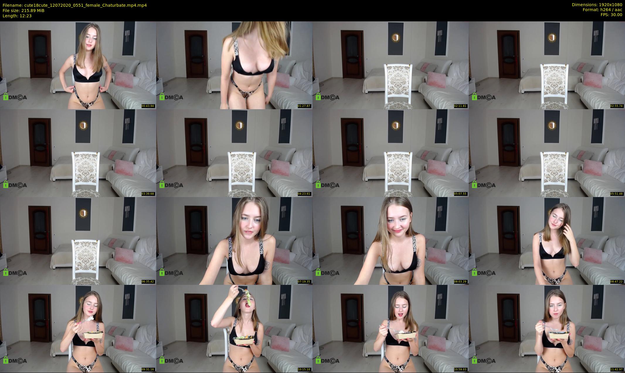 cute18cute — 13 minute Chaturbate female cam show recording, 1080p, Jul 12, 2020