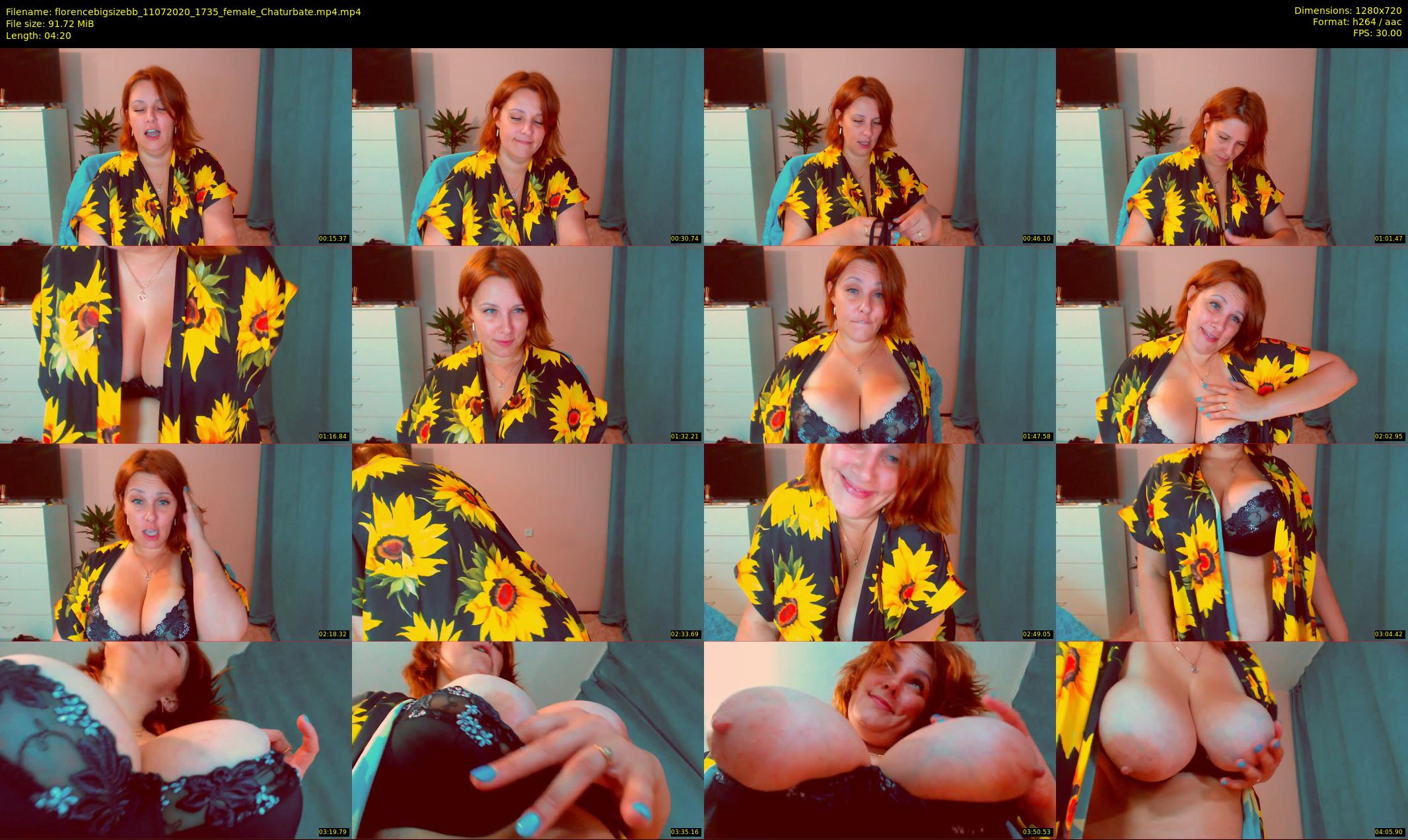 florencebigsizebb — 5 minute Chaturbate female cam show recording, 720p, Jul 11, 2020