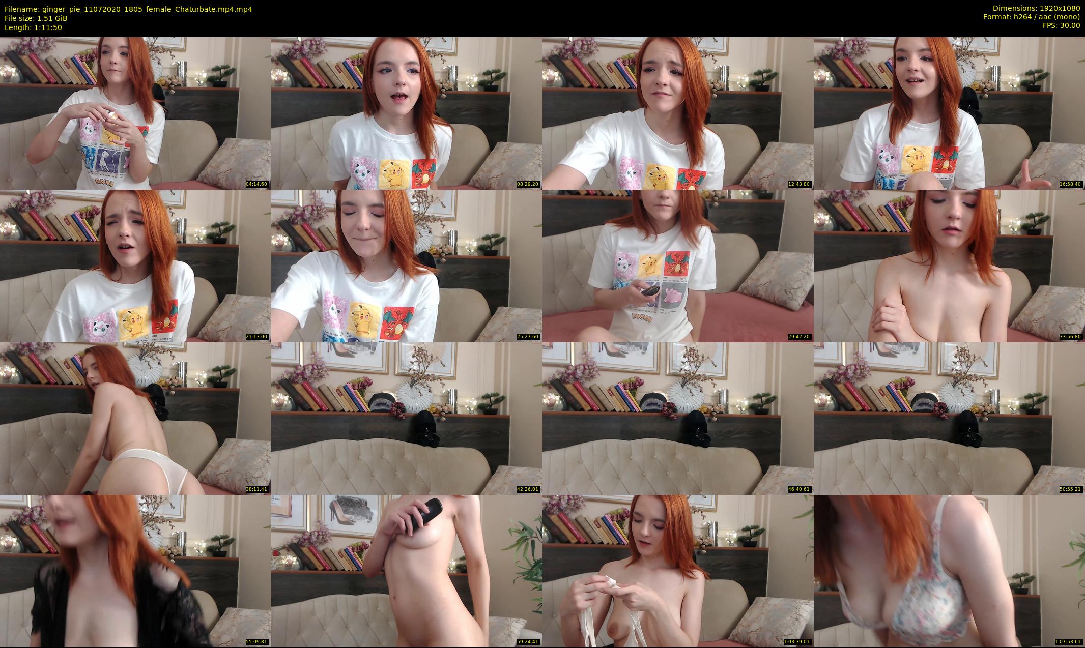 ginger_pie — 72 minute Chaturbate female cam show recording, 1080p, Jul 11, 2020