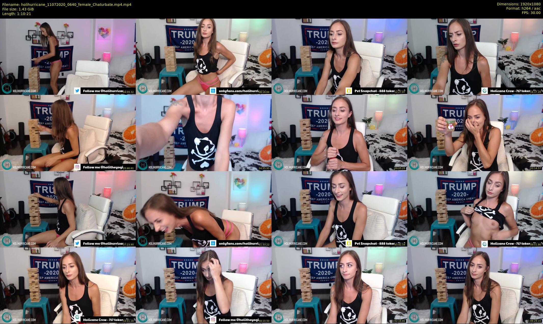 holihurricane — 71 minute Chaturbate female cam show recording, 1080p, Jul 11, 2020