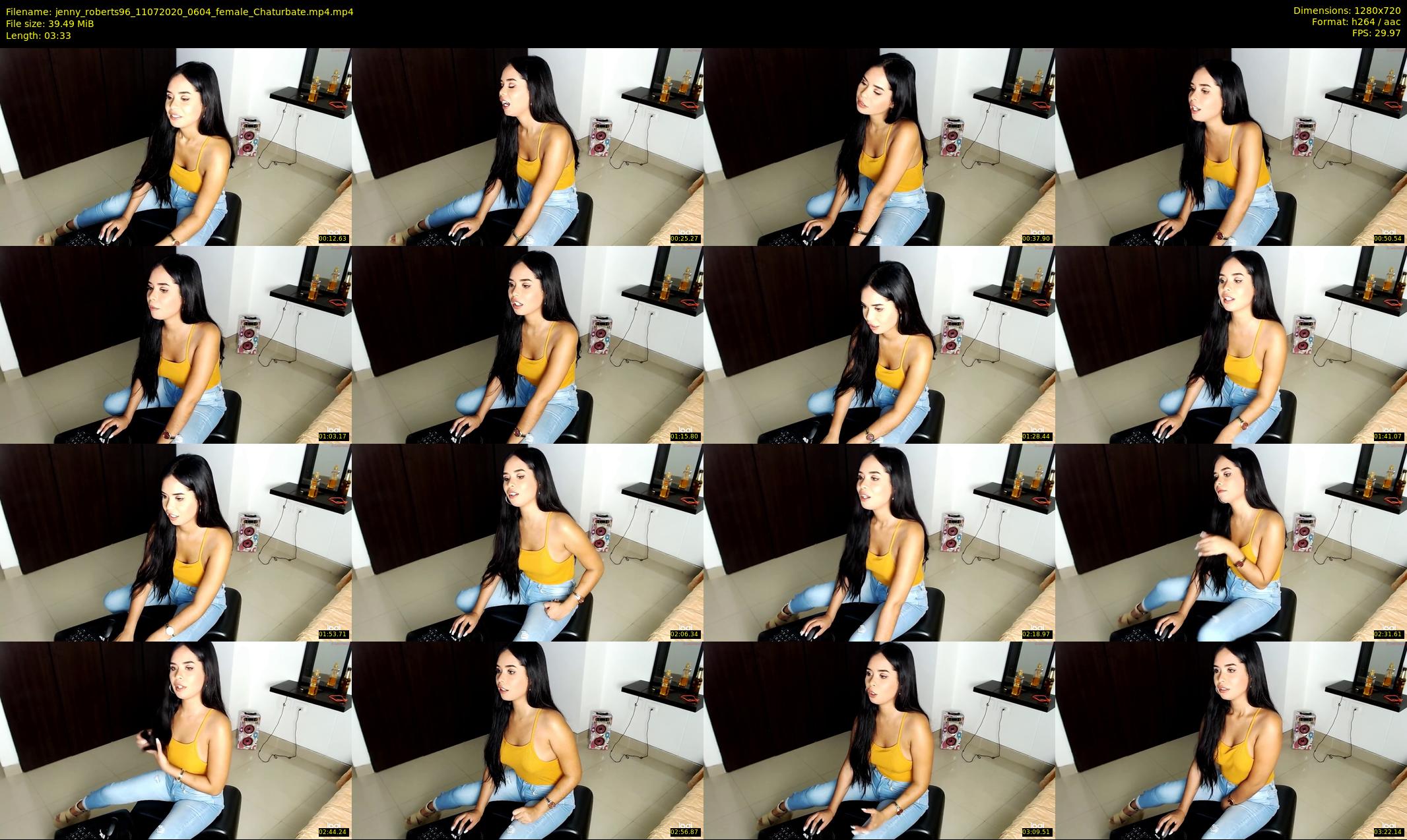 jenny_roberts96 — 4 minute Chaturbate female cam show recording, 720p, Jul 11, 2020