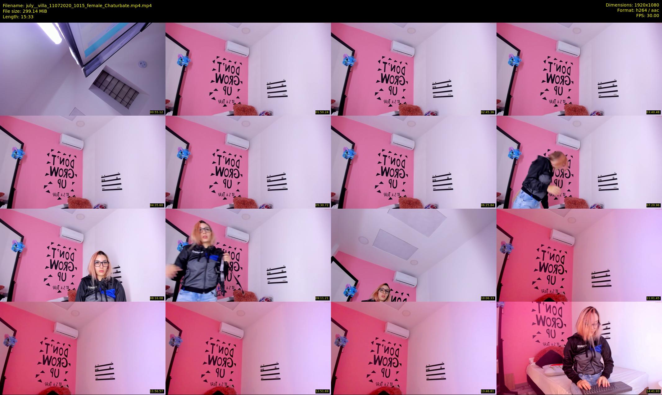 july__villa — 16 minute Chaturbate female cam show recording, 1080p, Jul 11, 2020