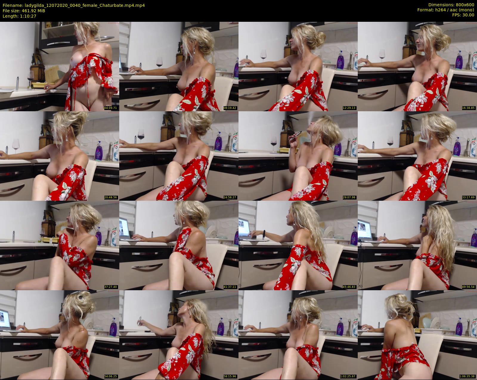 ladygilda — 71 minute Chaturbate female cam show recording, 480p, Jul 12, 2020
