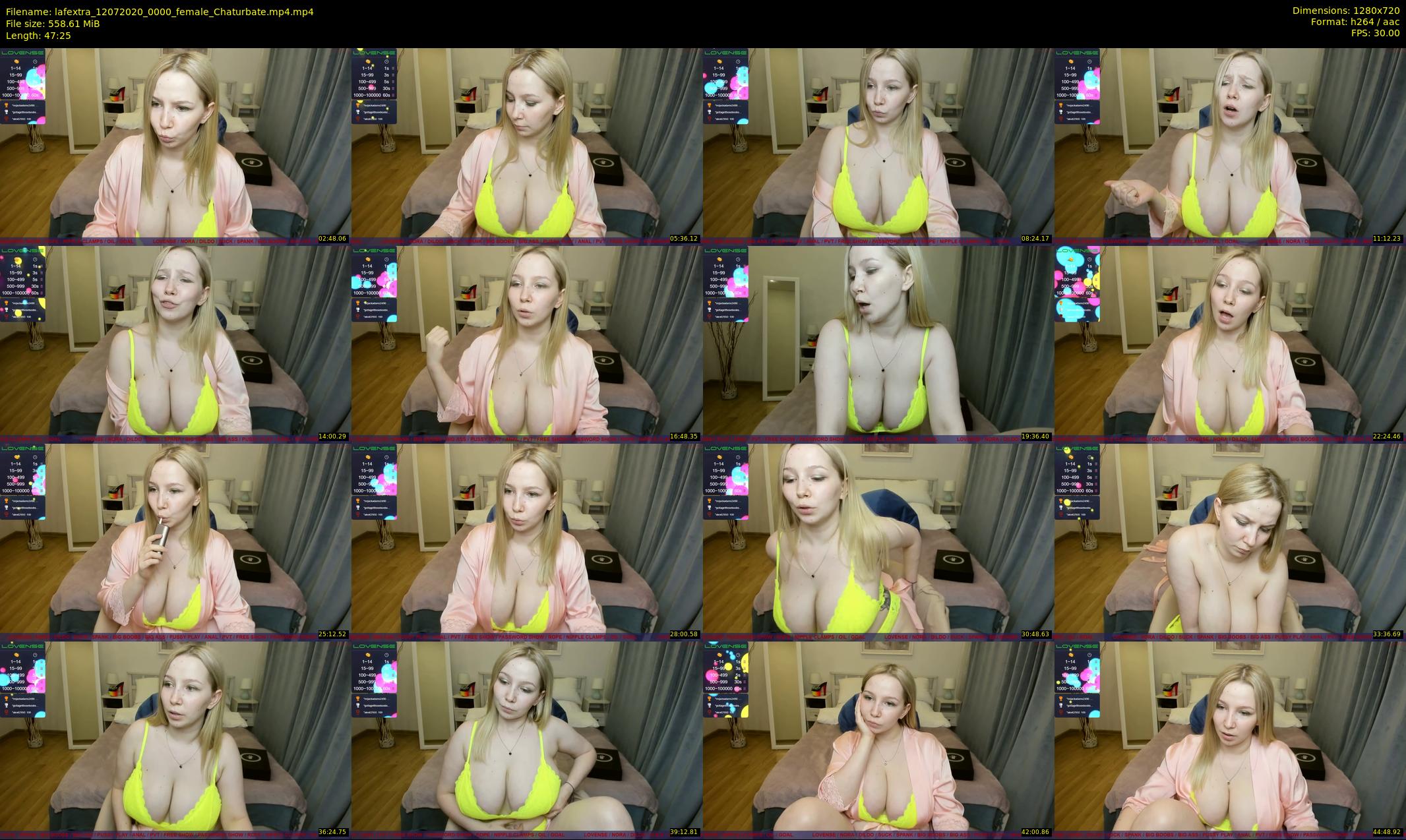 lafextra — 48 minute Chaturbate female cam show recording, 720p, Jul 12, 2020