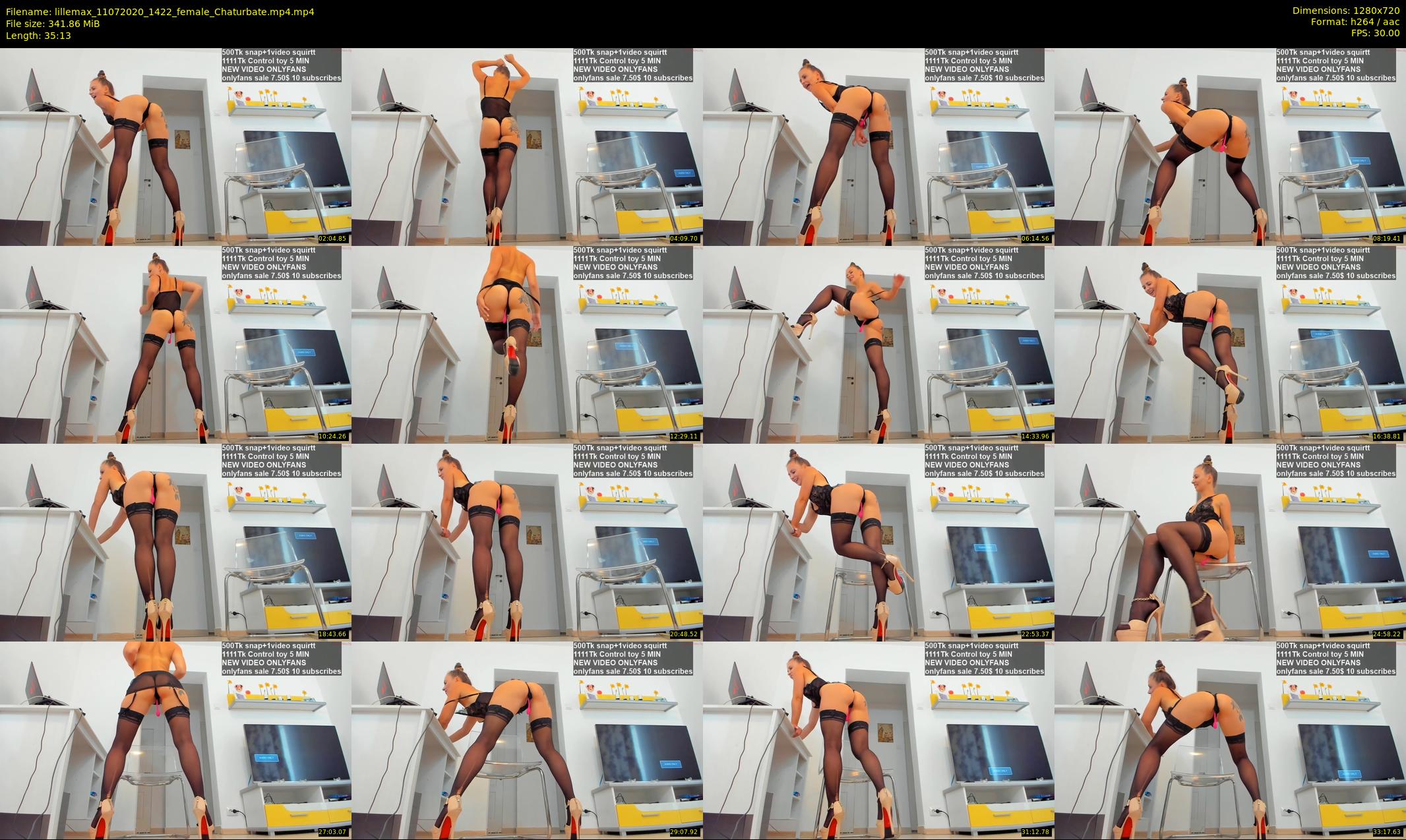 lillemax — 36 minute Chaturbate female cam show recording, 720p, Jul 11, 2020