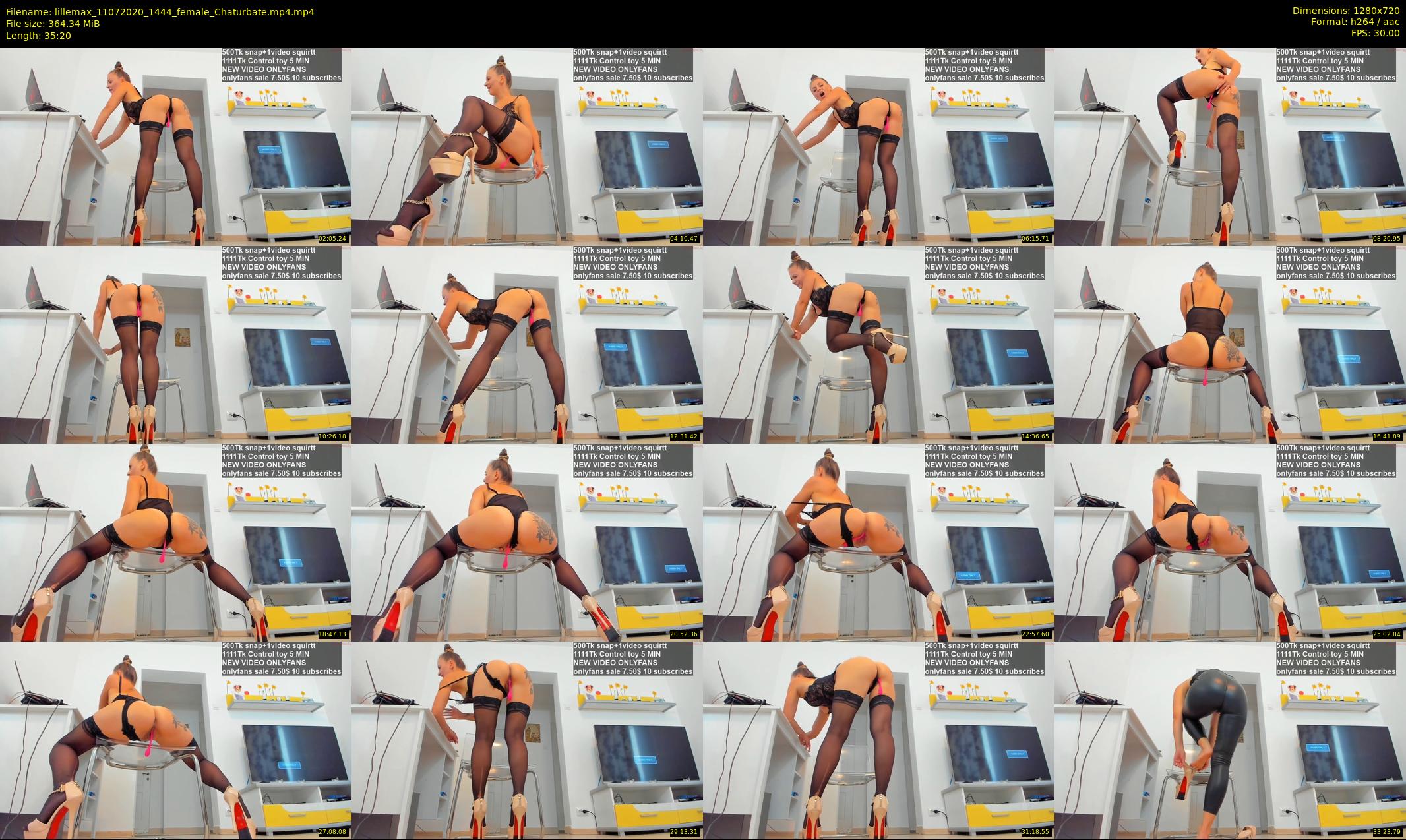 lillemax — 36 minute Chaturbate female cam show recording, 720p, Jul 11, 2020