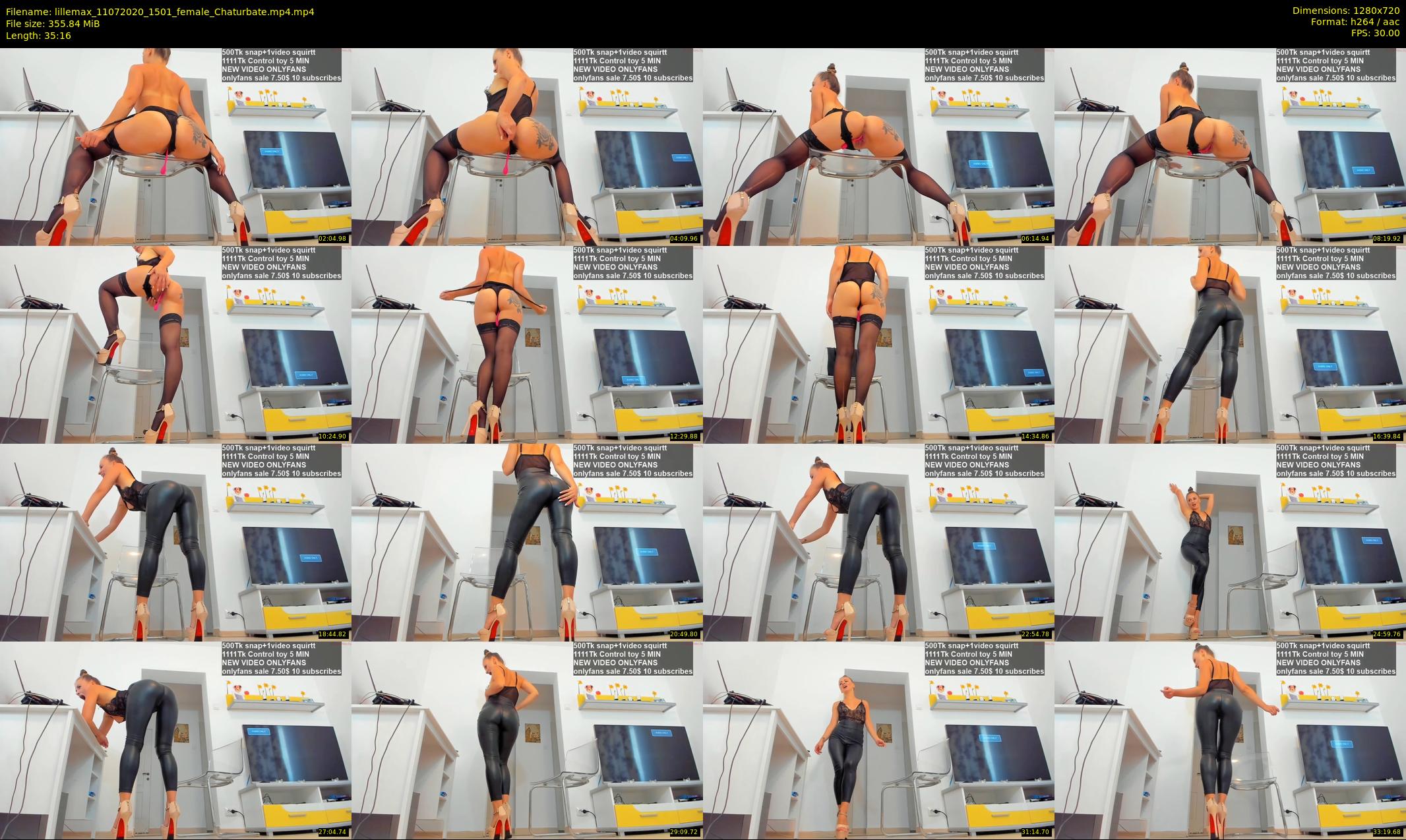 lillemax — 36 minute Chaturbate female cam show recording, 720p, Jul 11, 2020