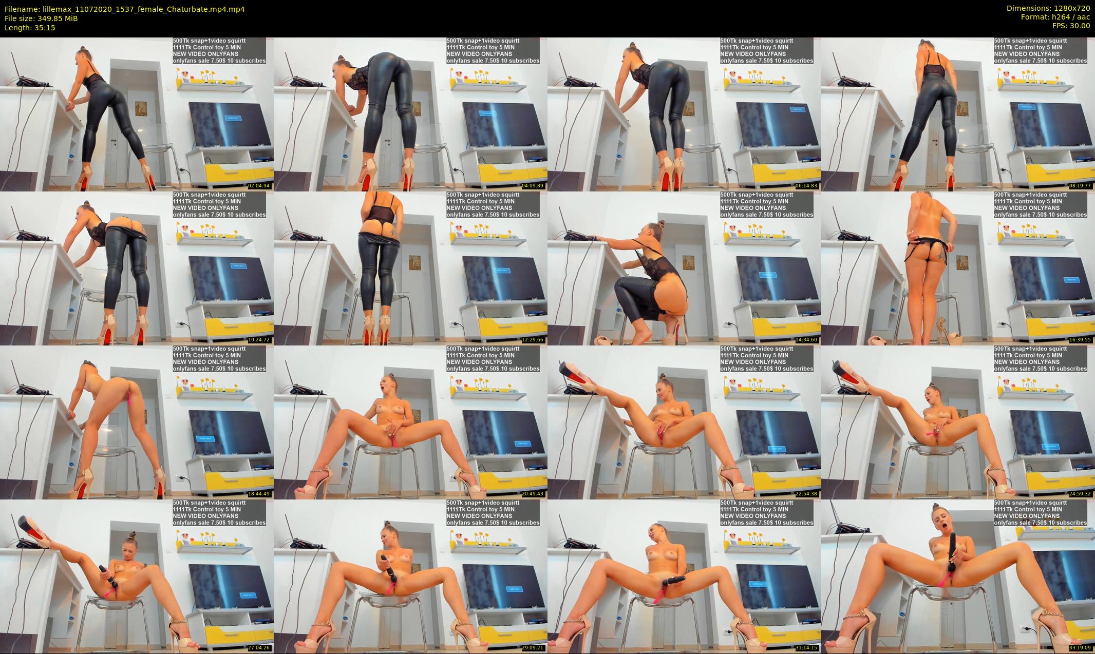 lillemax — 36 minute Chaturbate female cam show recording, 720p, Jul 11, 2020