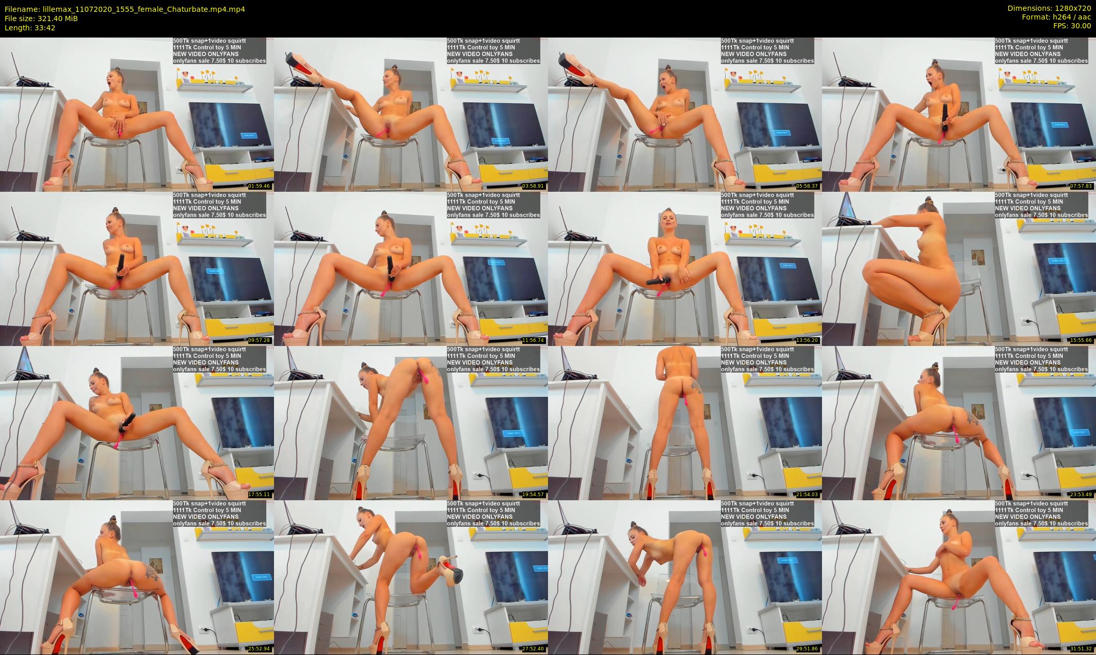 lillemax — 34 minute Chaturbate female cam show recording, 720p, Jul 11, 2020