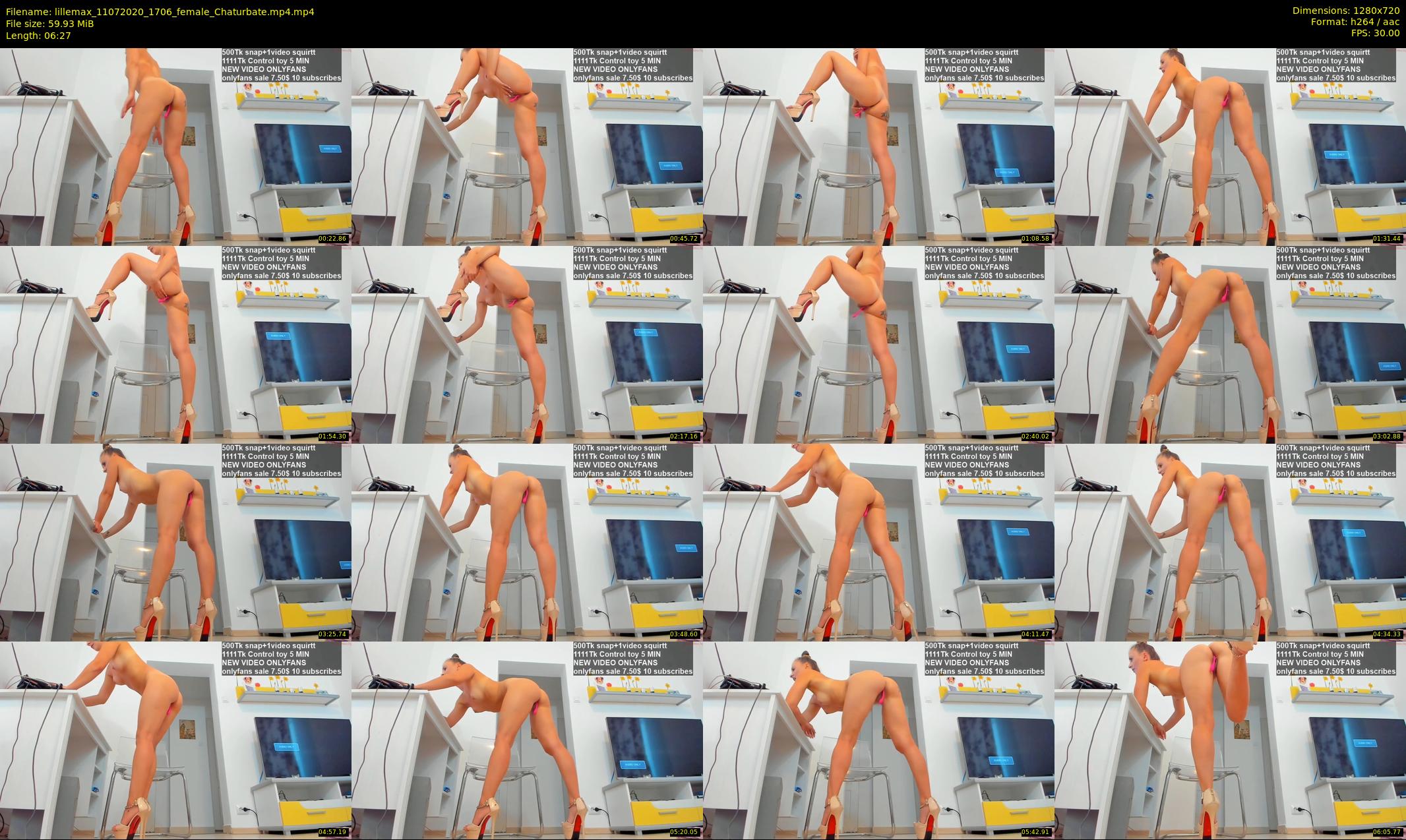 lillemax — 7 minute Chaturbate female cam show recording, 720p, Jul 11, 2020
