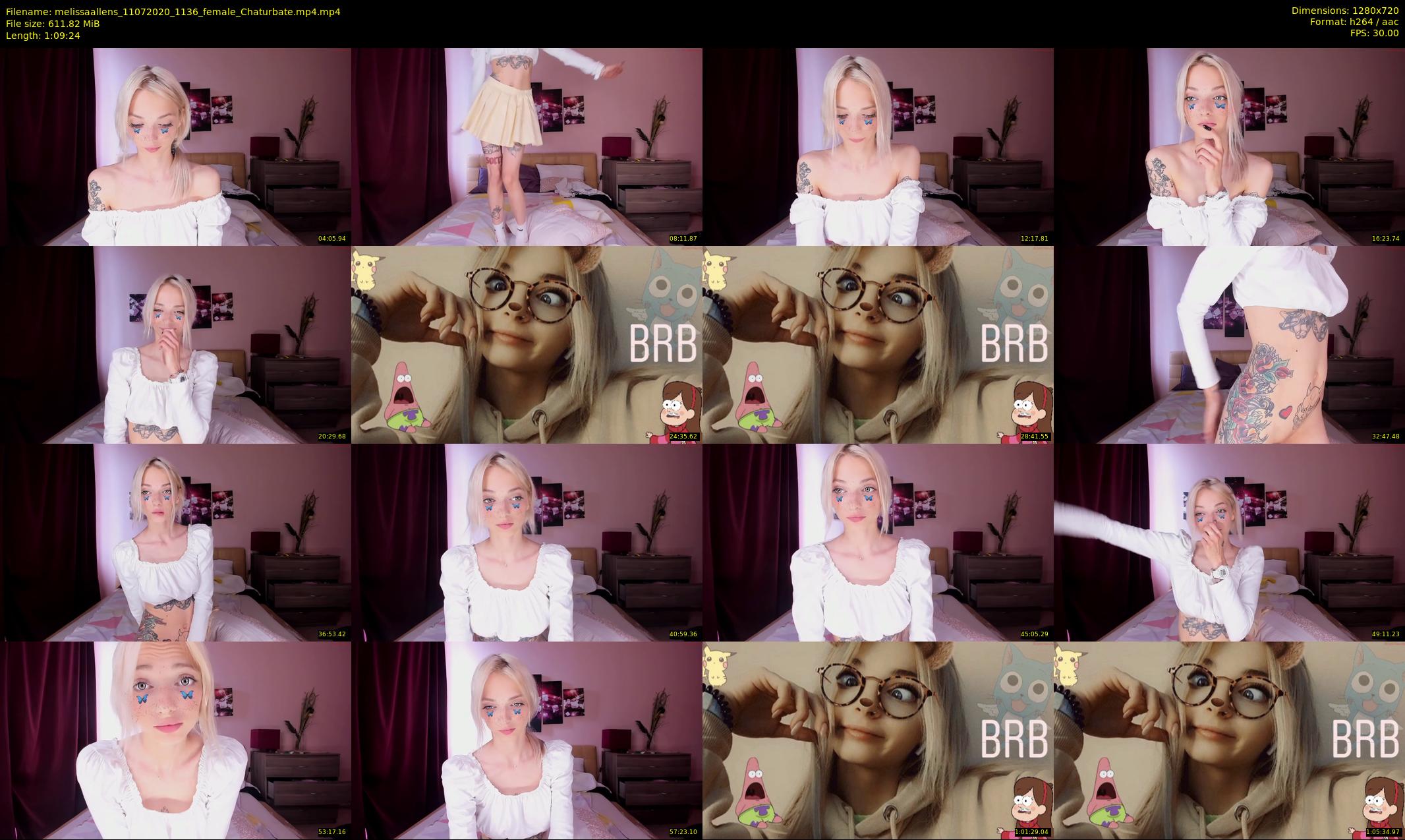 melissaallens — 70 minute Chaturbate female cam show recording, 720p, Jul 11, 2020