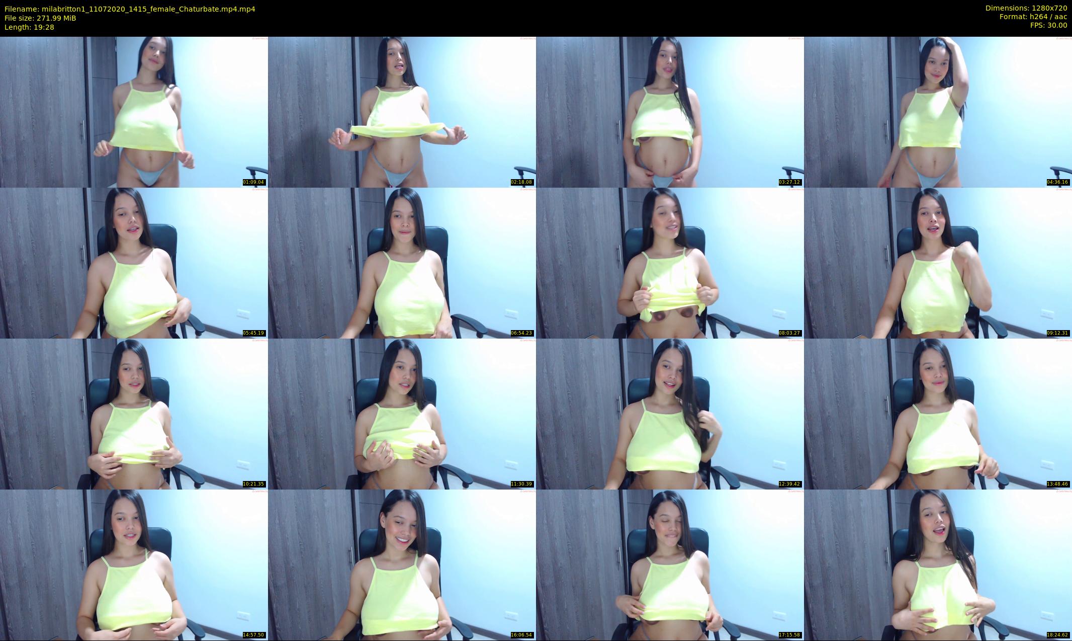 milabritton1 — 20 minute Chaturbate female cam show recording, 720p, Jul 11, 2020