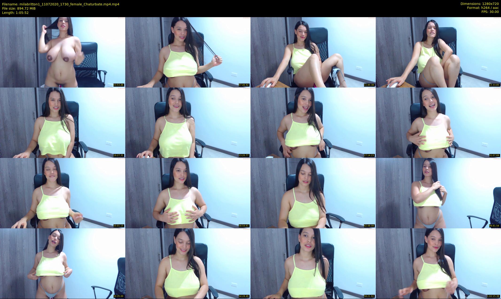 milabritton1 — 66 minute Chaturbate female cam show recording, 720p, Jul 11, 2020
