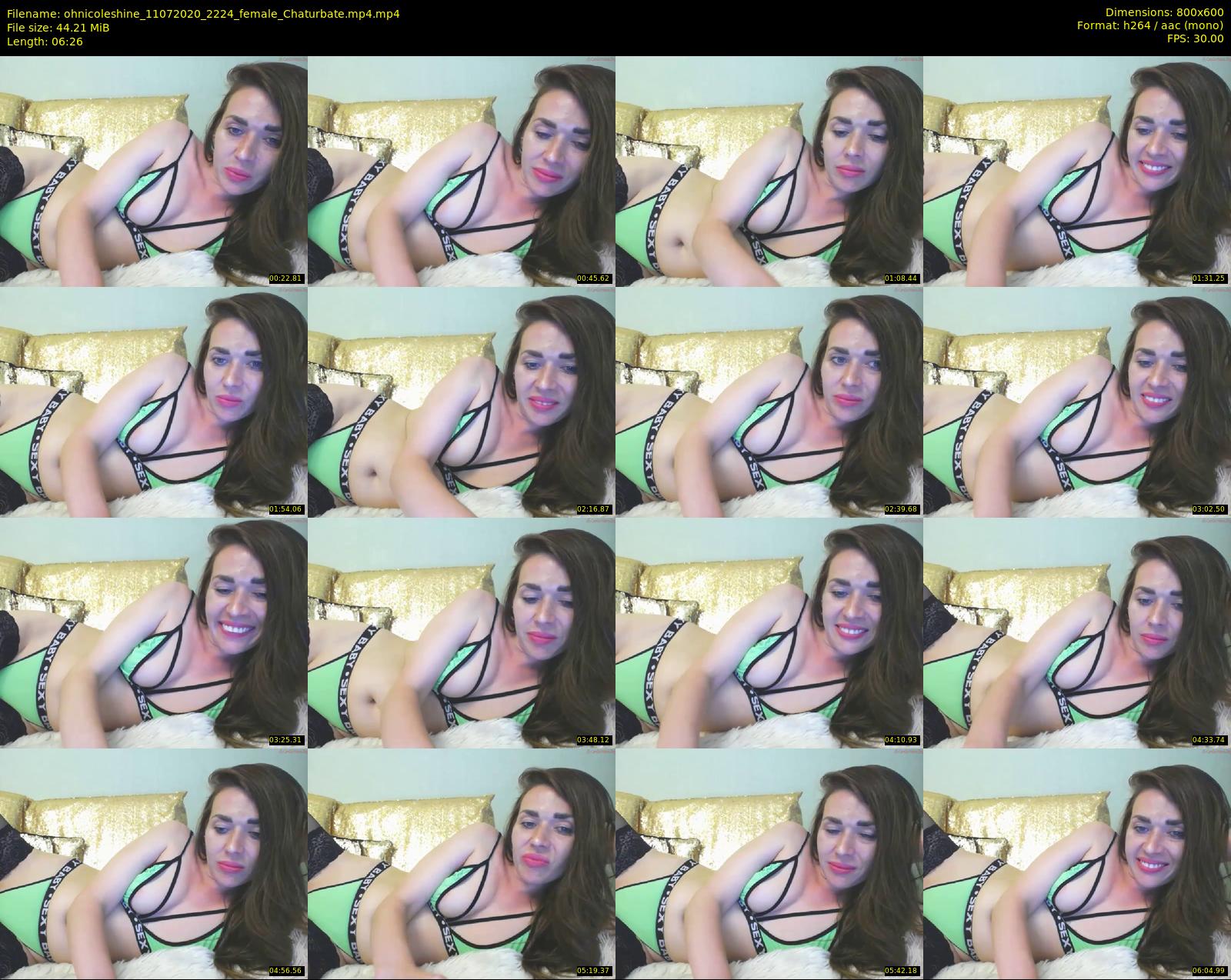 ohnicoleshine — 7 minute Chaturbate female cam show recording, 480p, Jul 11, 2020