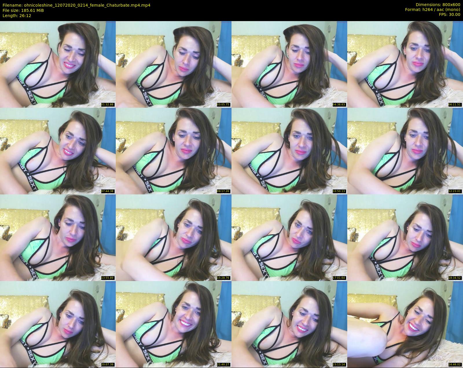 ohnicoleshine — 27 minute Chaturbate female cam show recording, 480p, Jul 12, 2020