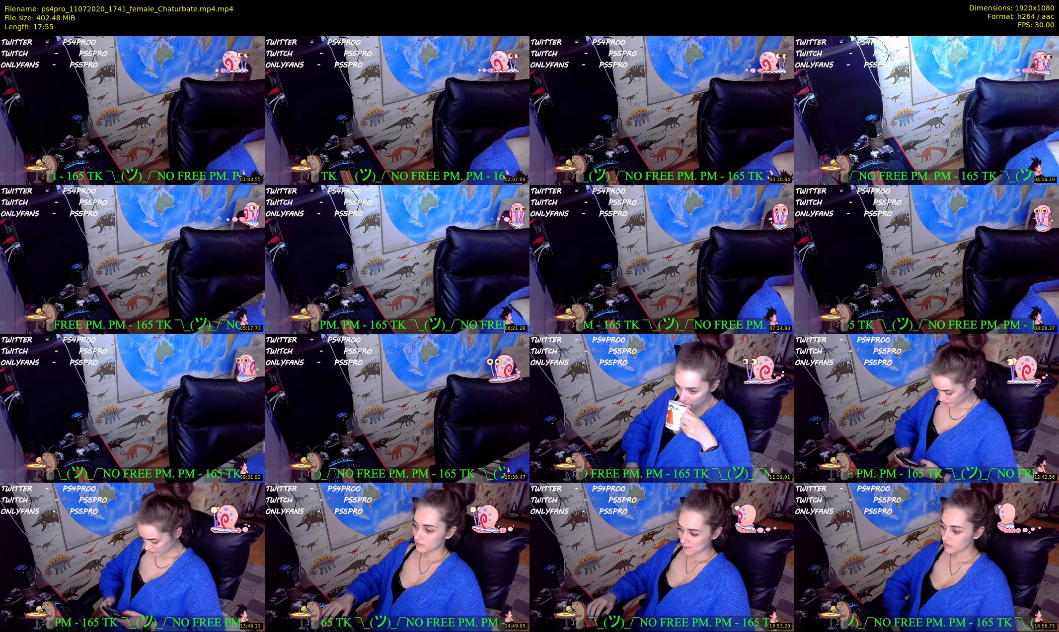 ps4pro — 18 minute Chaturbate female cam show recording, 1080p, Jul 11, 2020