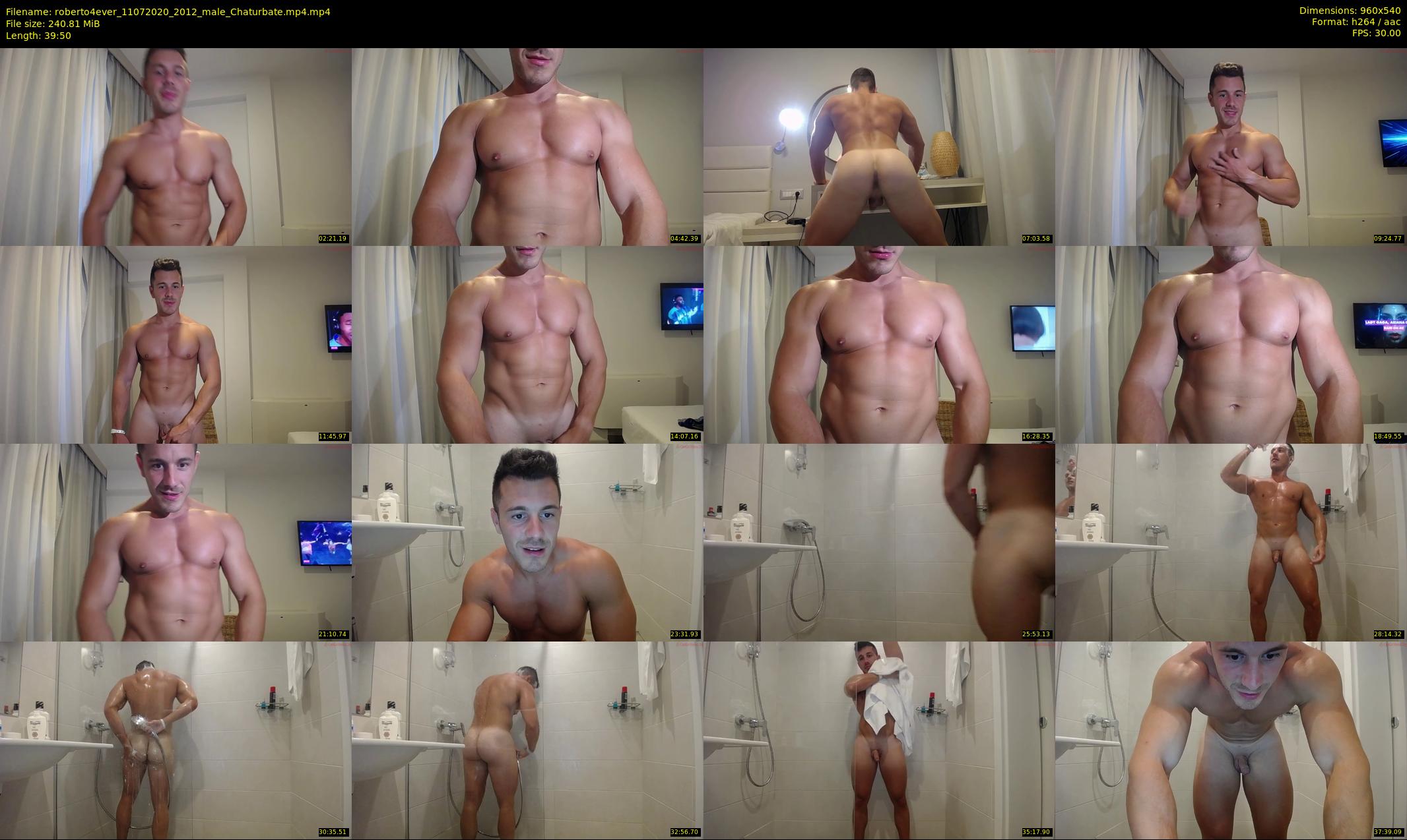 roberto4ever — 40 minute Chaturbate male cam show recording, 480p, Jul 11, 2020