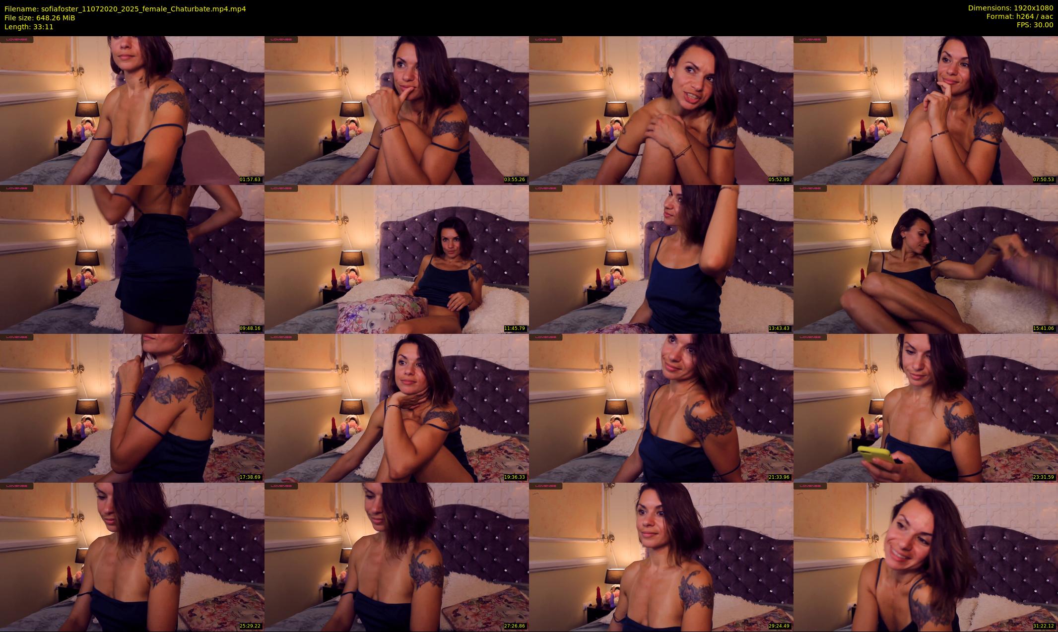 sofiafoster — 34 minute Chaturbate female cam show recording, 1080p, Jul 11, 2020