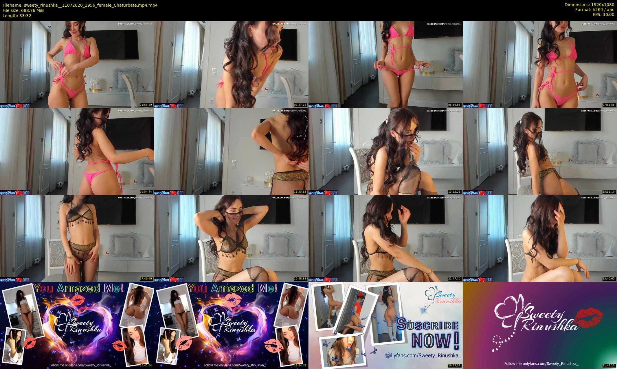sweety_rinushka_ — 34 minute Chaturbate female cam show recording, 1080p, Jul 11, 2020